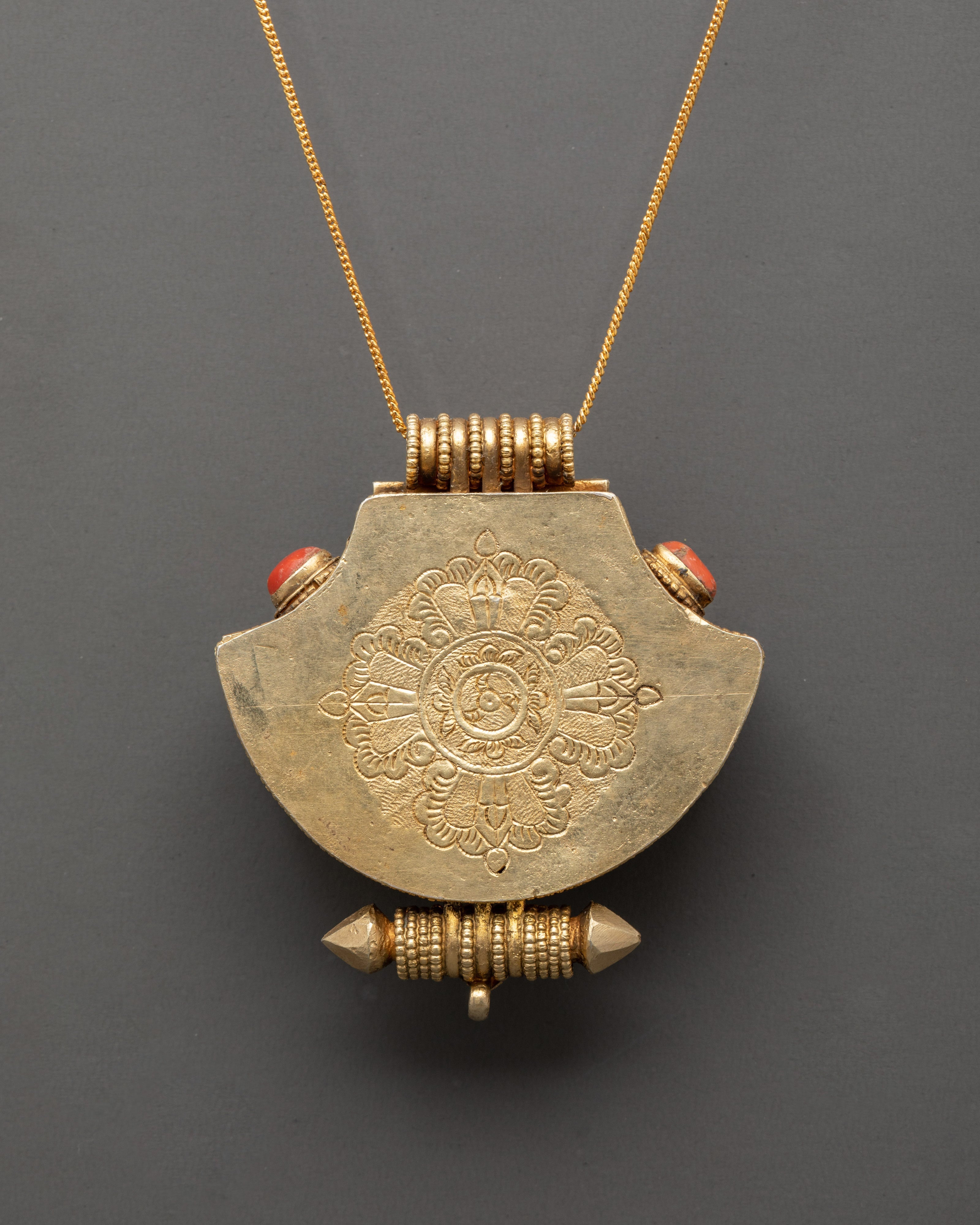 Ghau box locket with Manjushri Crafted | Handcrafted Tibetan Spiritual Locket