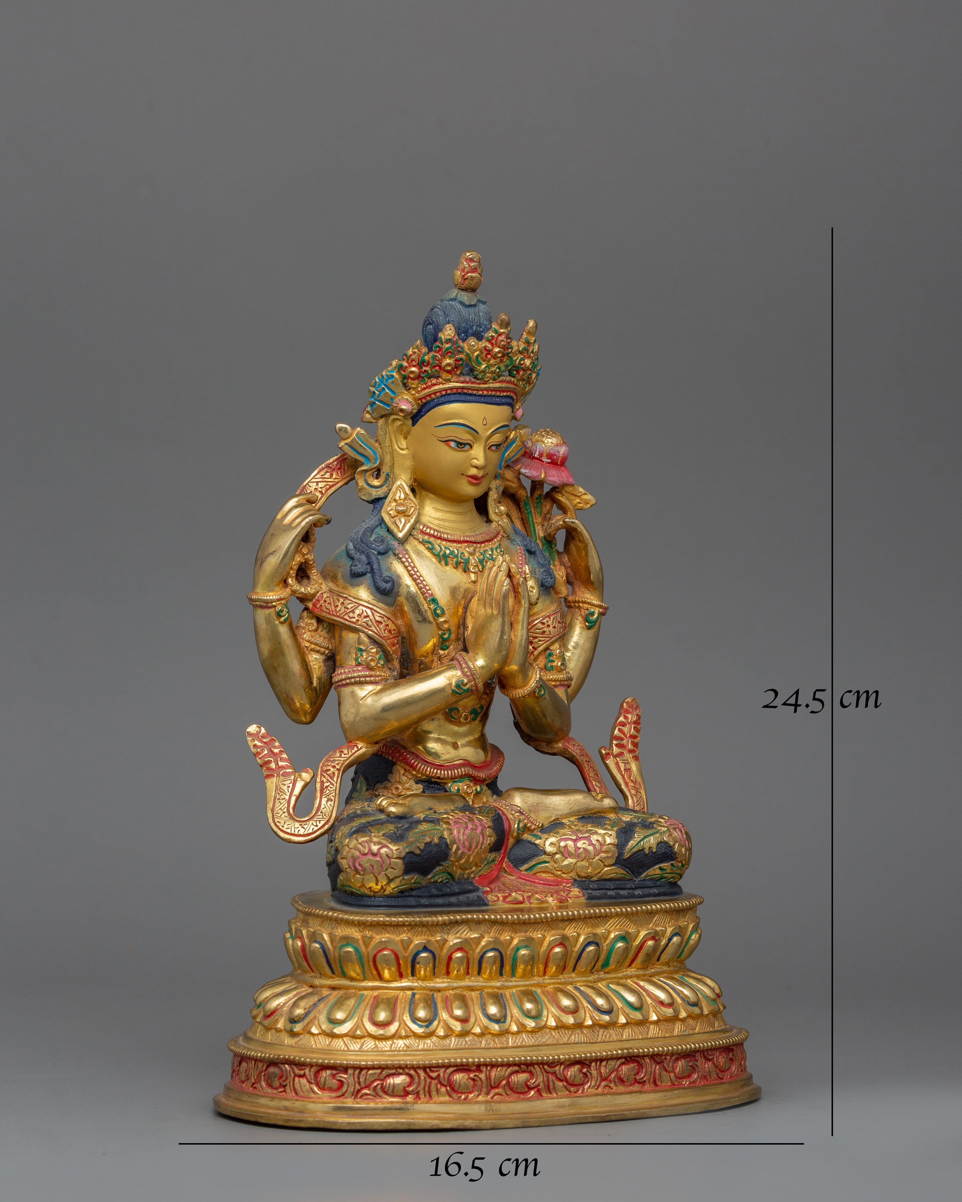 Four Armed Handcrafted Chenrezig