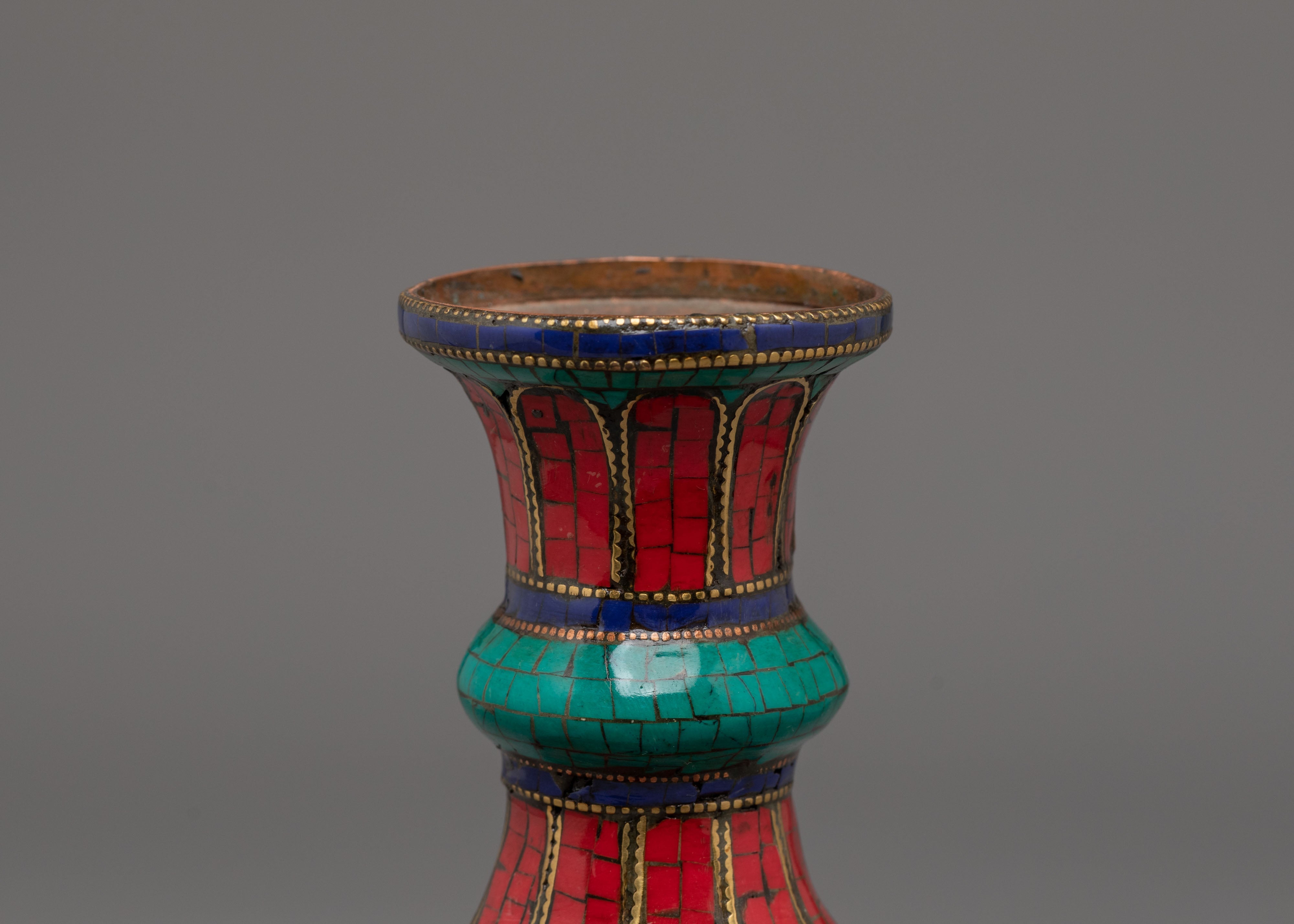 Sacred Buddhist Flower Vase Set | Symbol of Purity and Devotion