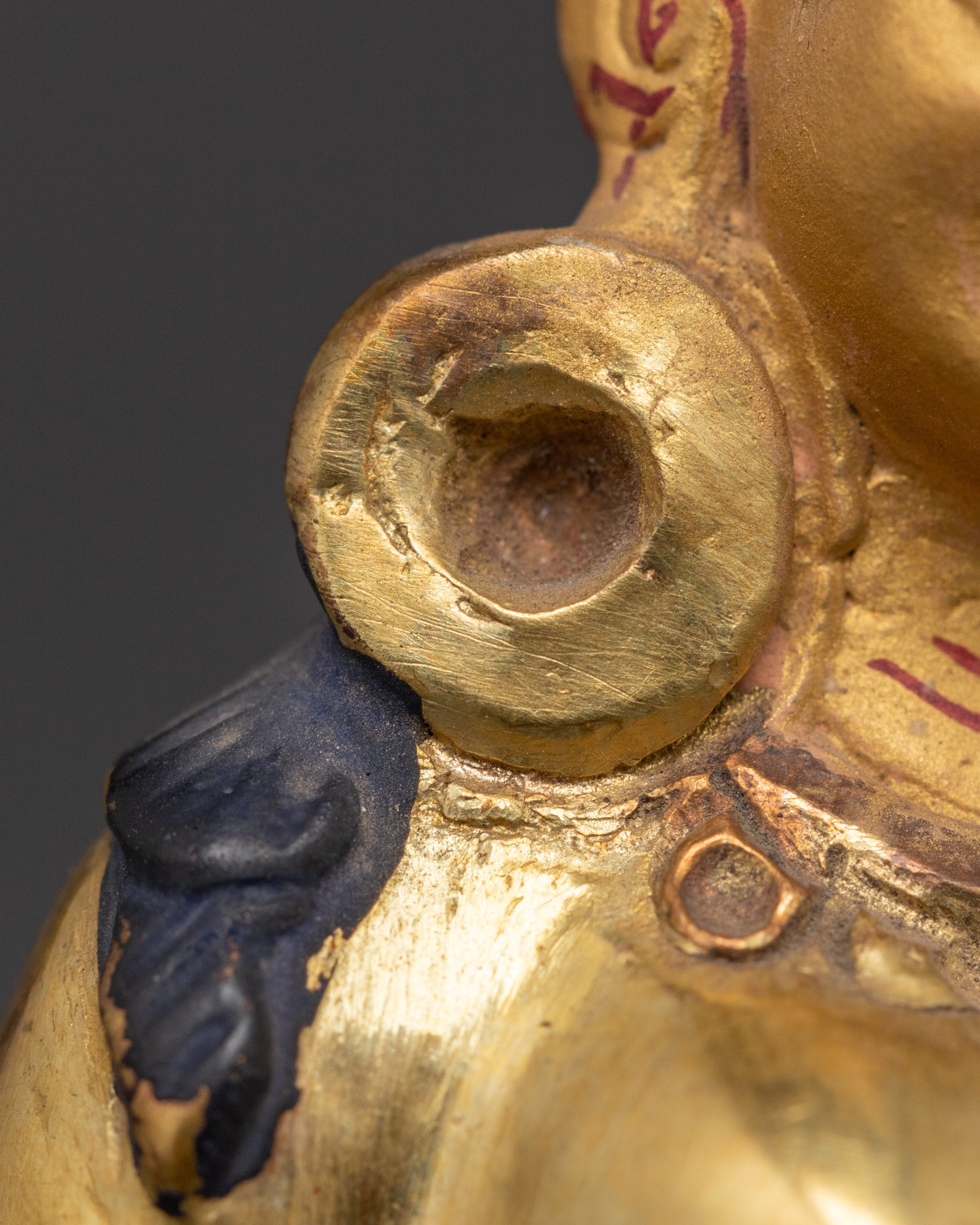 Lord Indra Statue | Gold-Plated Copper Indra Deity Sculpture
