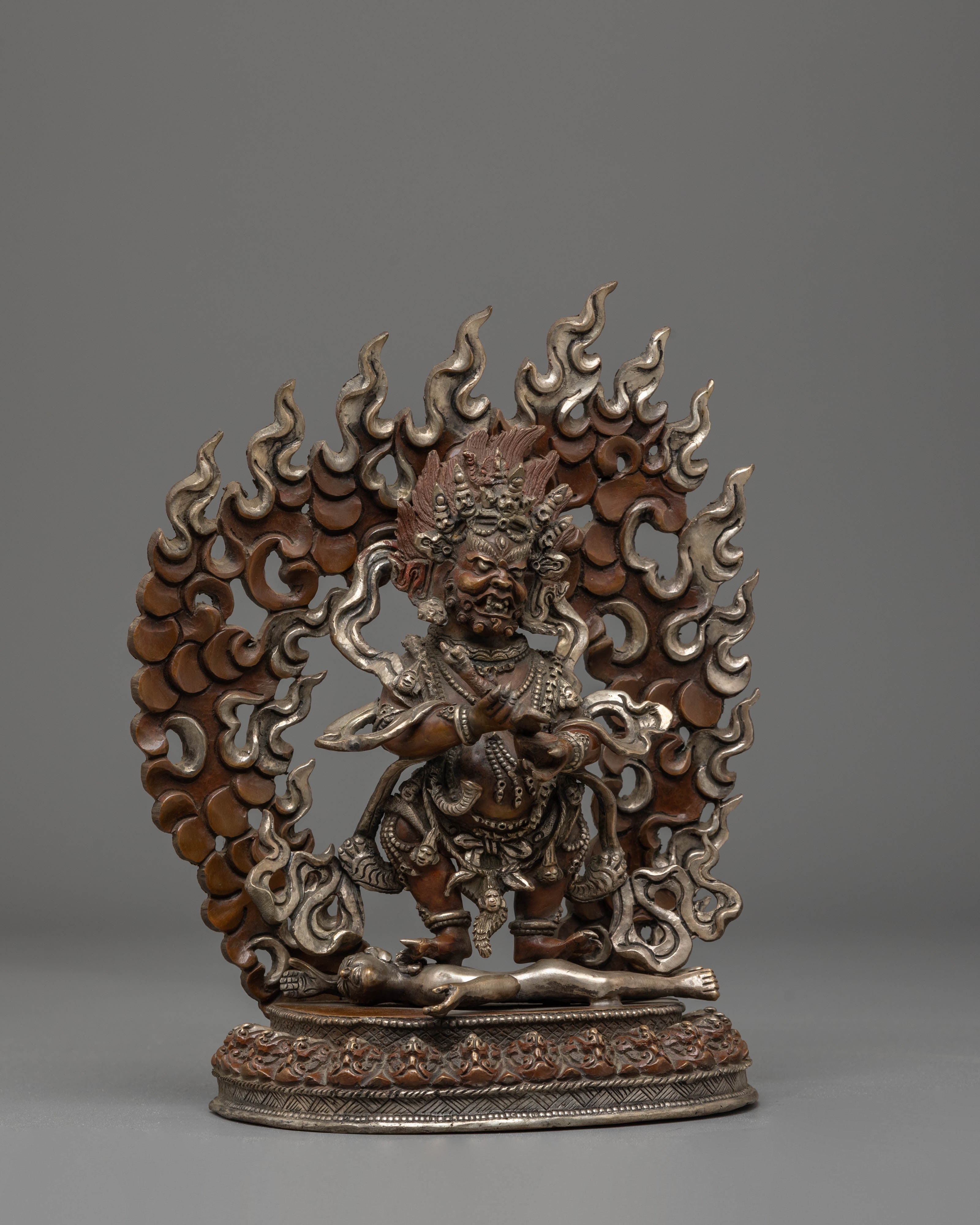 Shakya Mahakala Handcrafted Statue | Guardian of the Dharma