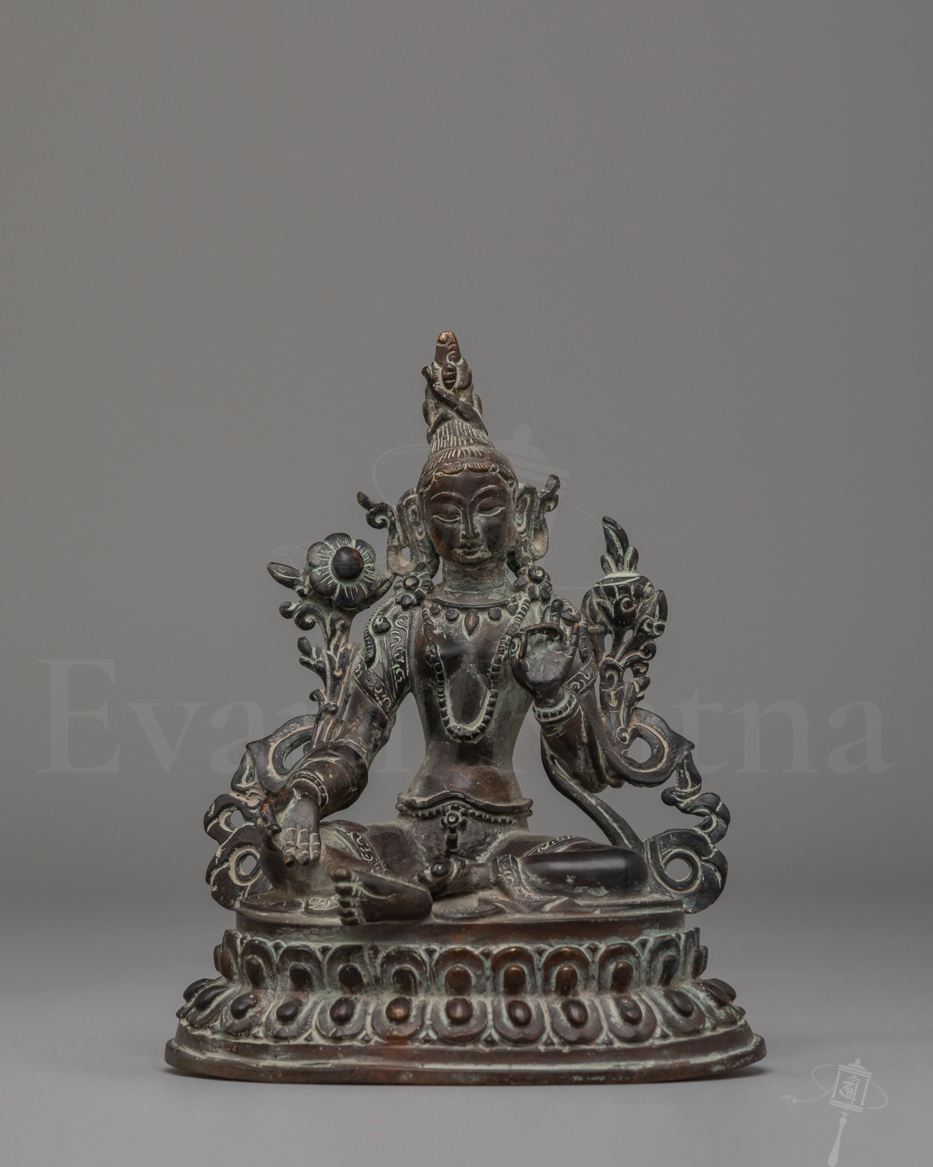 Traditional Green Tara Sculpture
