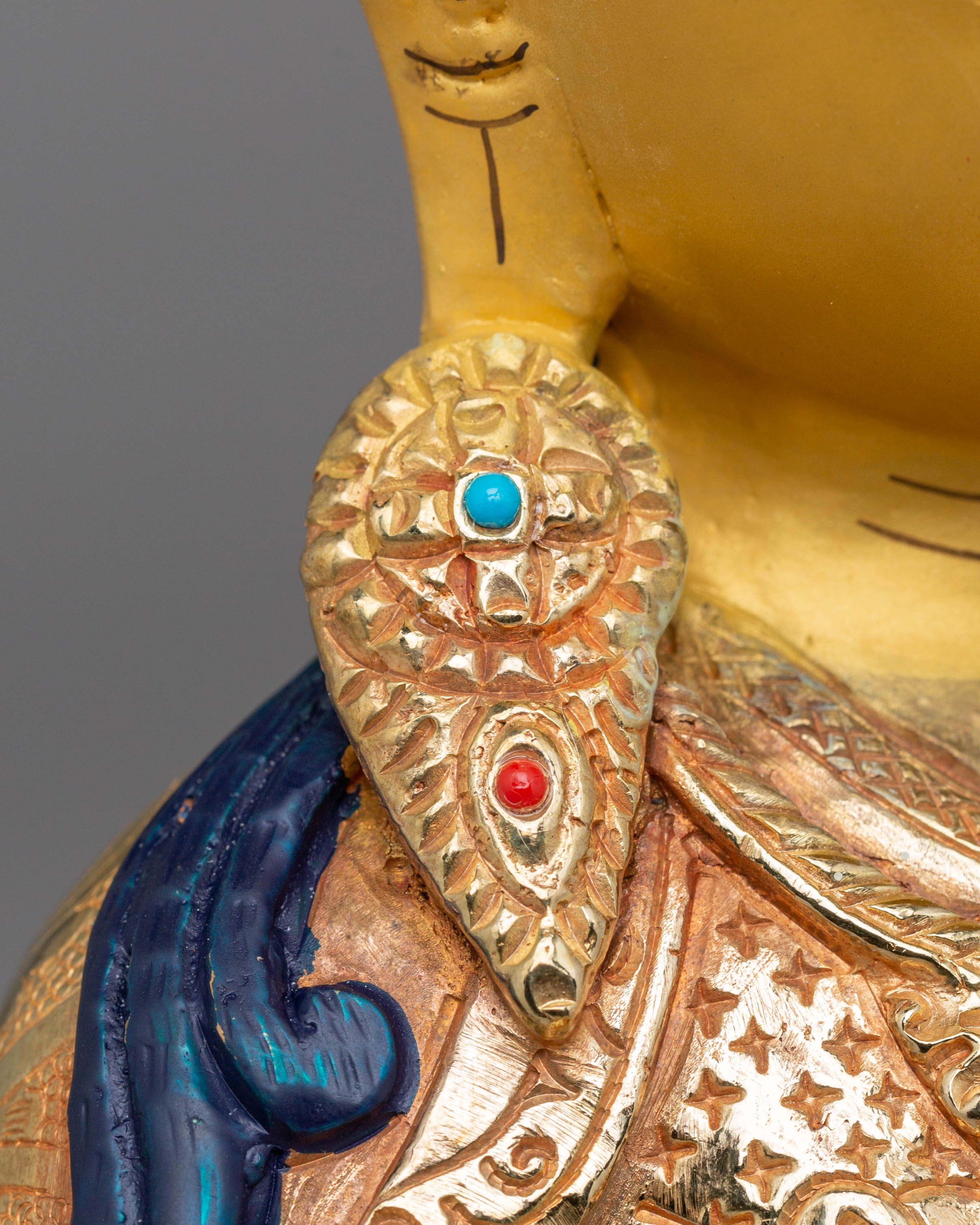 Sacred Statue of Guru Rinpoche | Tibetan Masterpiece of Art