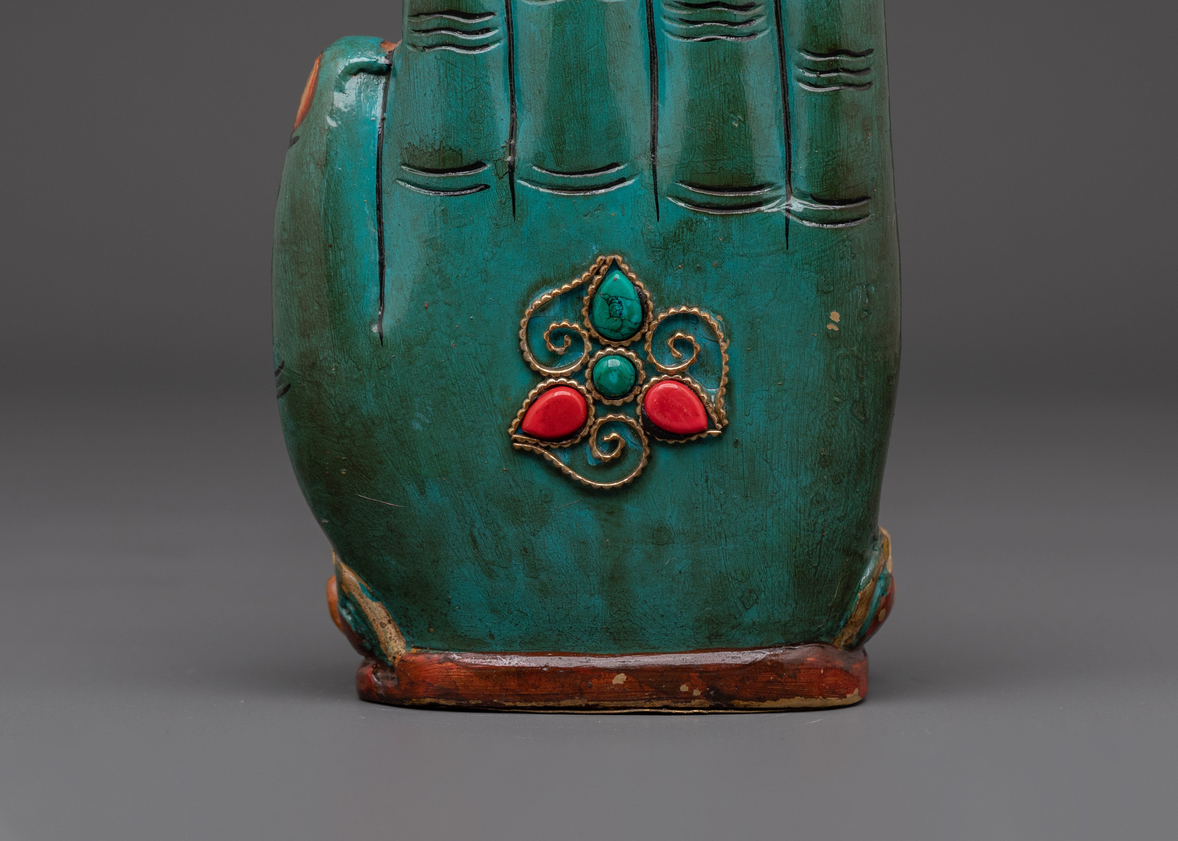 Handcrafted Amoghasiddhi Buddha Figurine | Symbol of Protection & Wisdom