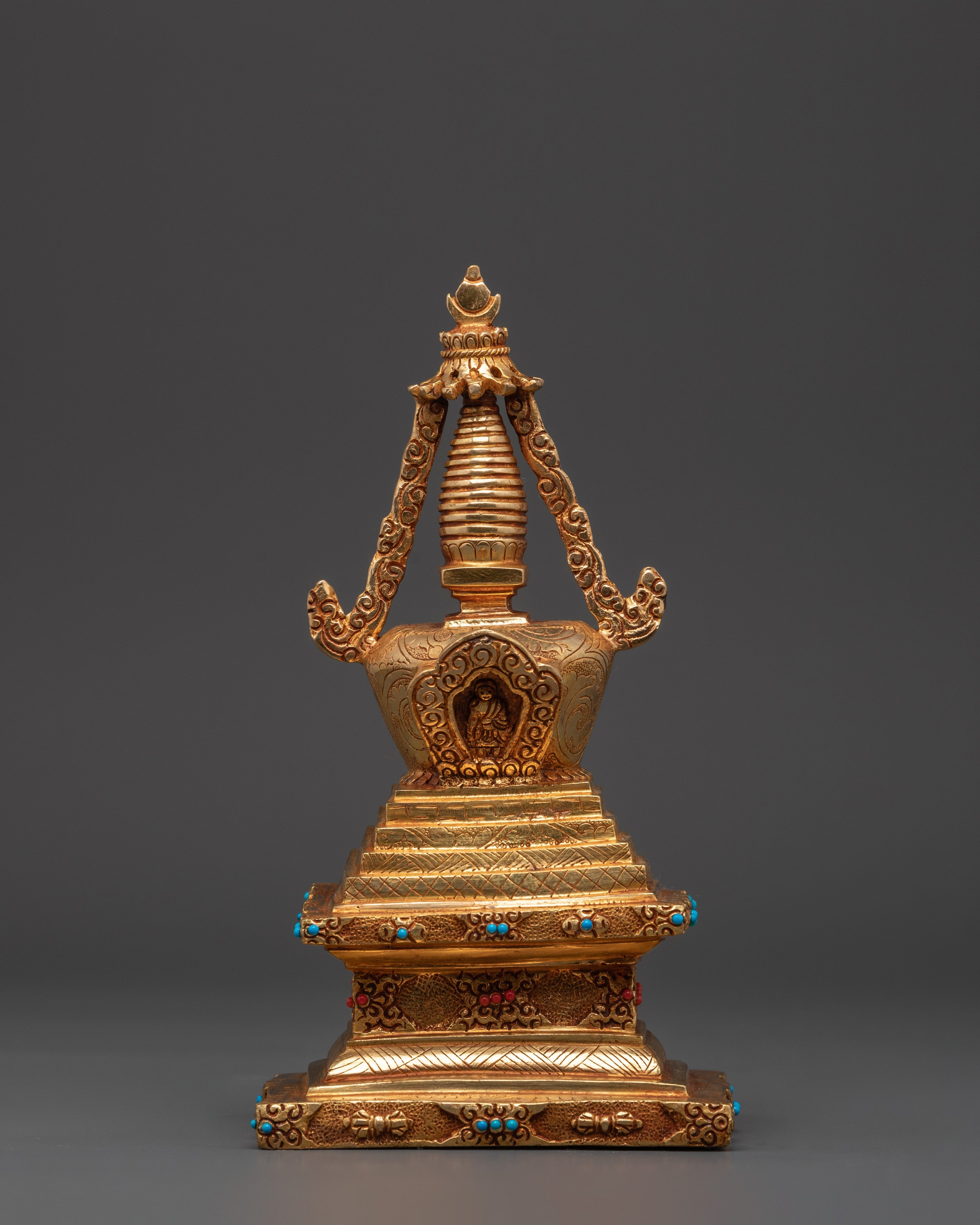 Tibetan Stupa Altar Statue 