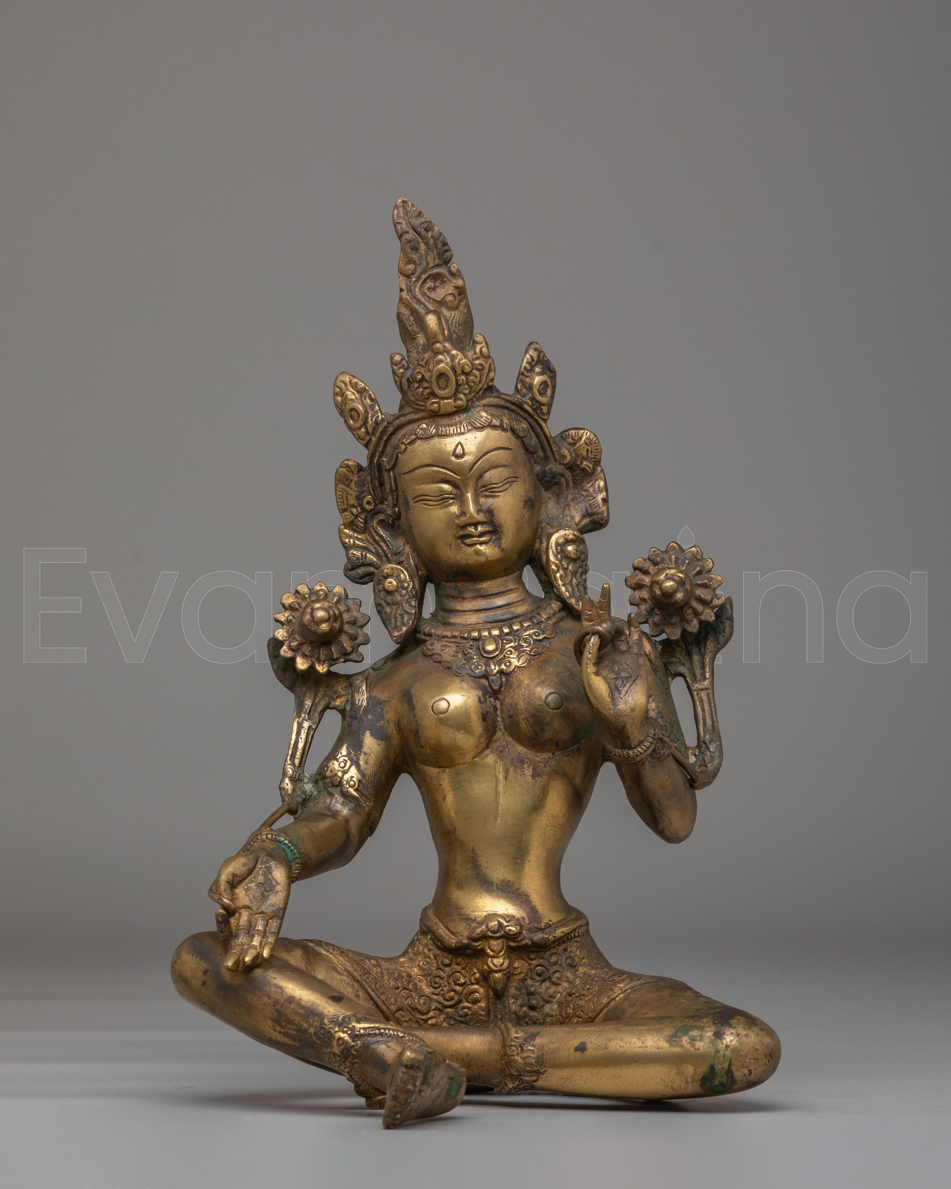 Green Tara Buddhist Statue