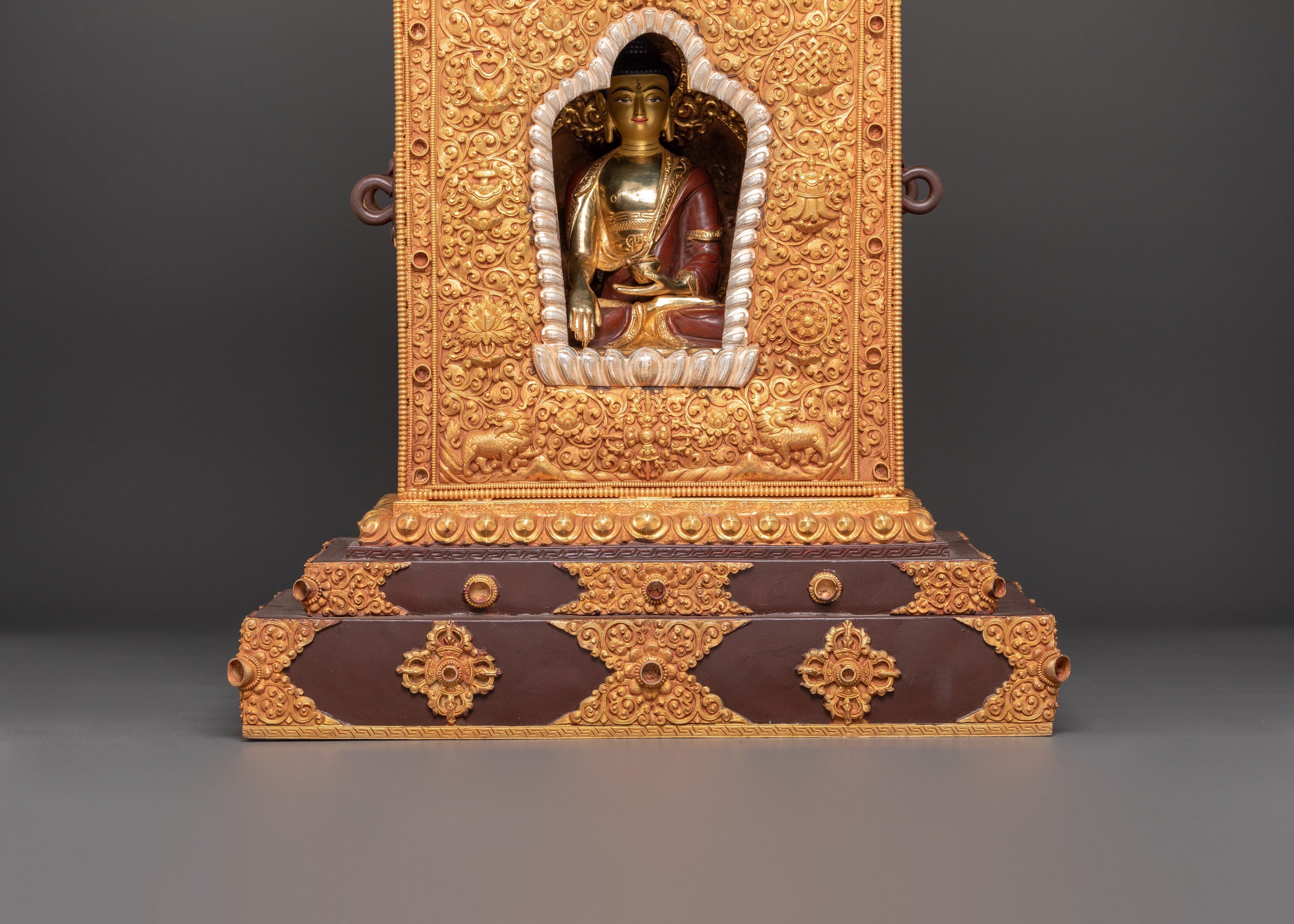 Buddhist Ghau Box with Shakyamuni Buddha |  Spiritual Protection and Meditation