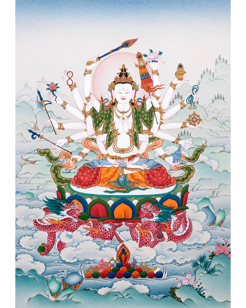 Cundi Thangka | Tsundri | Goddess of the Seventy Million Buddhas