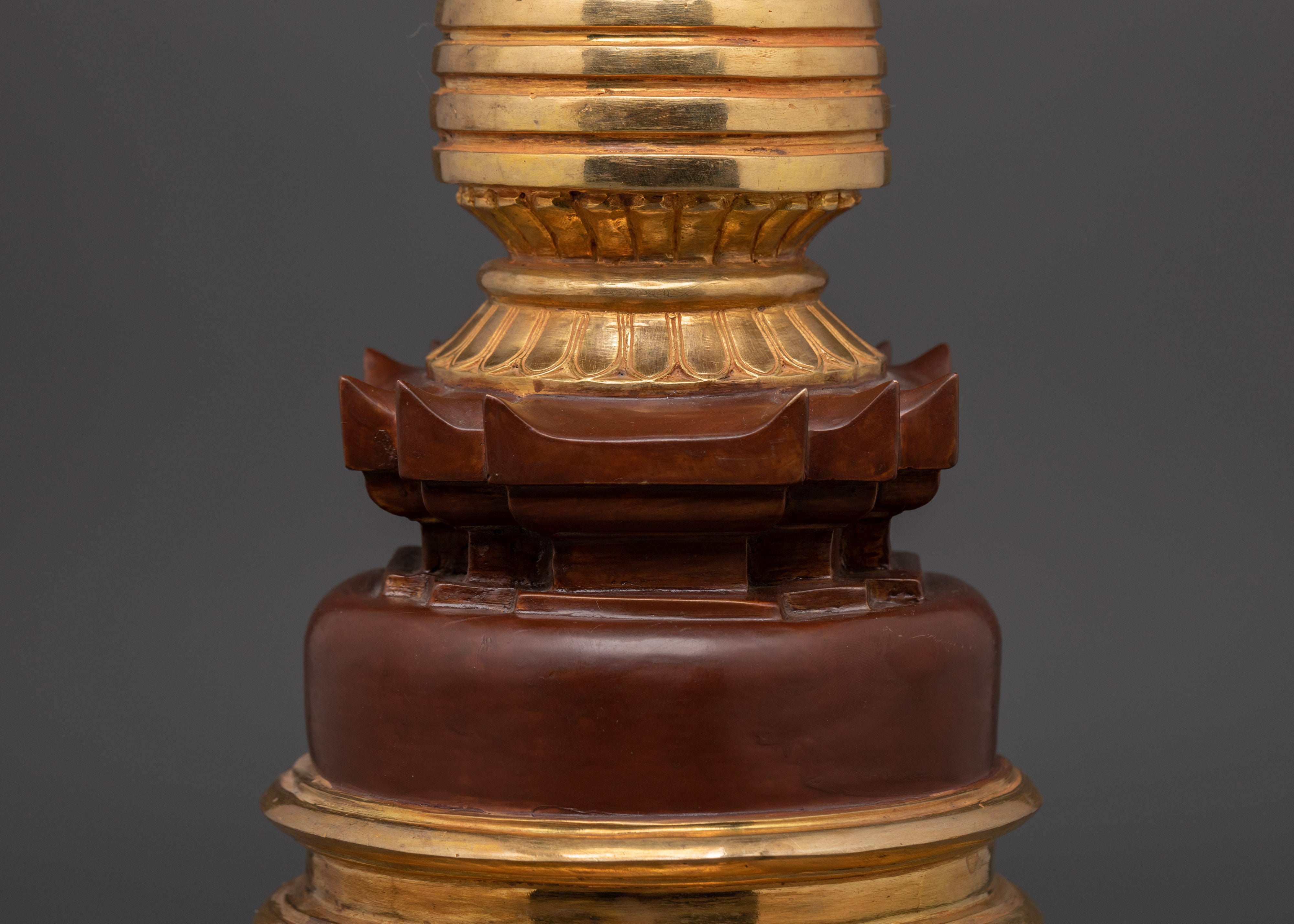 Handmade Golden Stupa | Symbol of Enlightenment