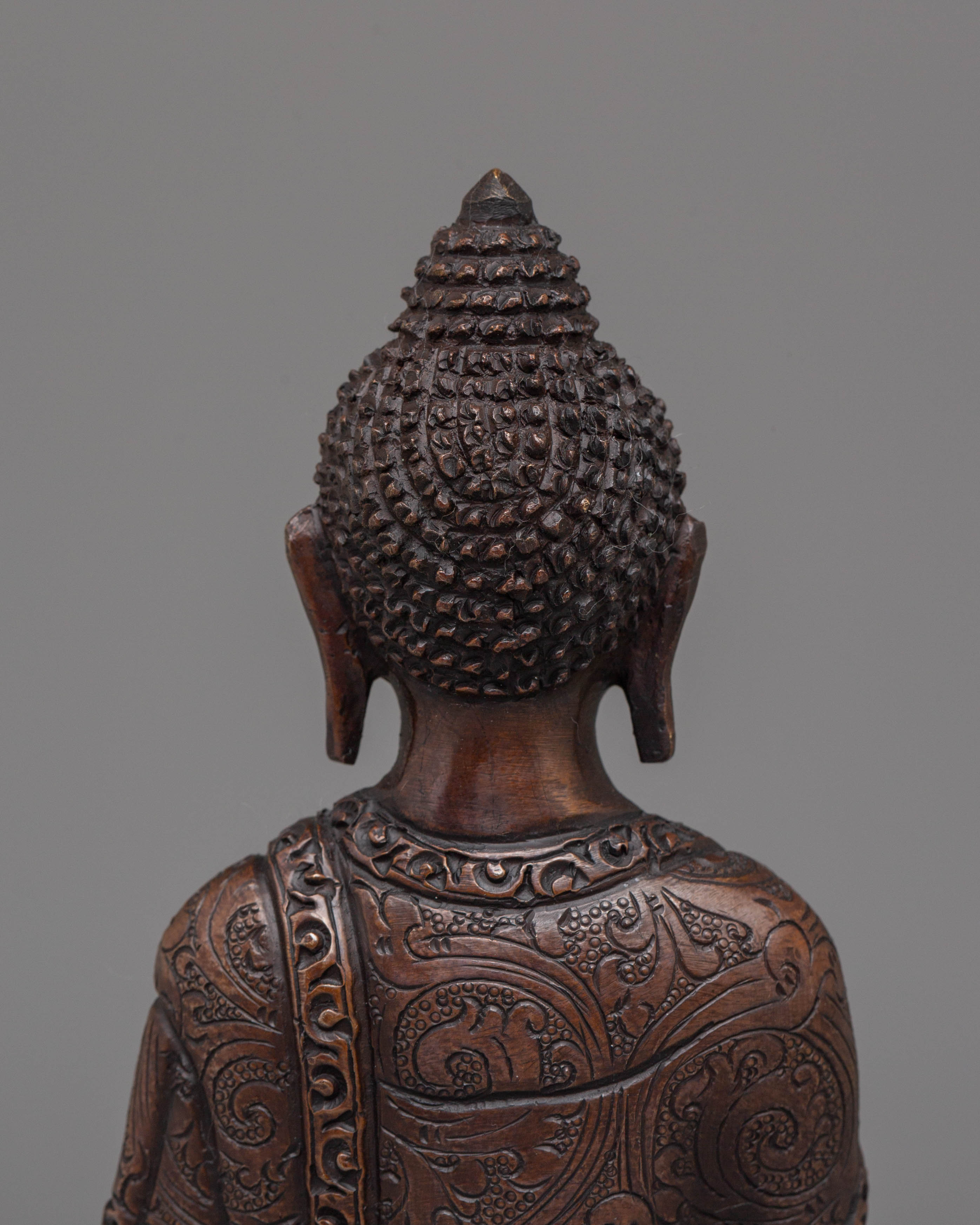 Shakyamuni Buddha Oxidized Tibetan Figurine for Decor