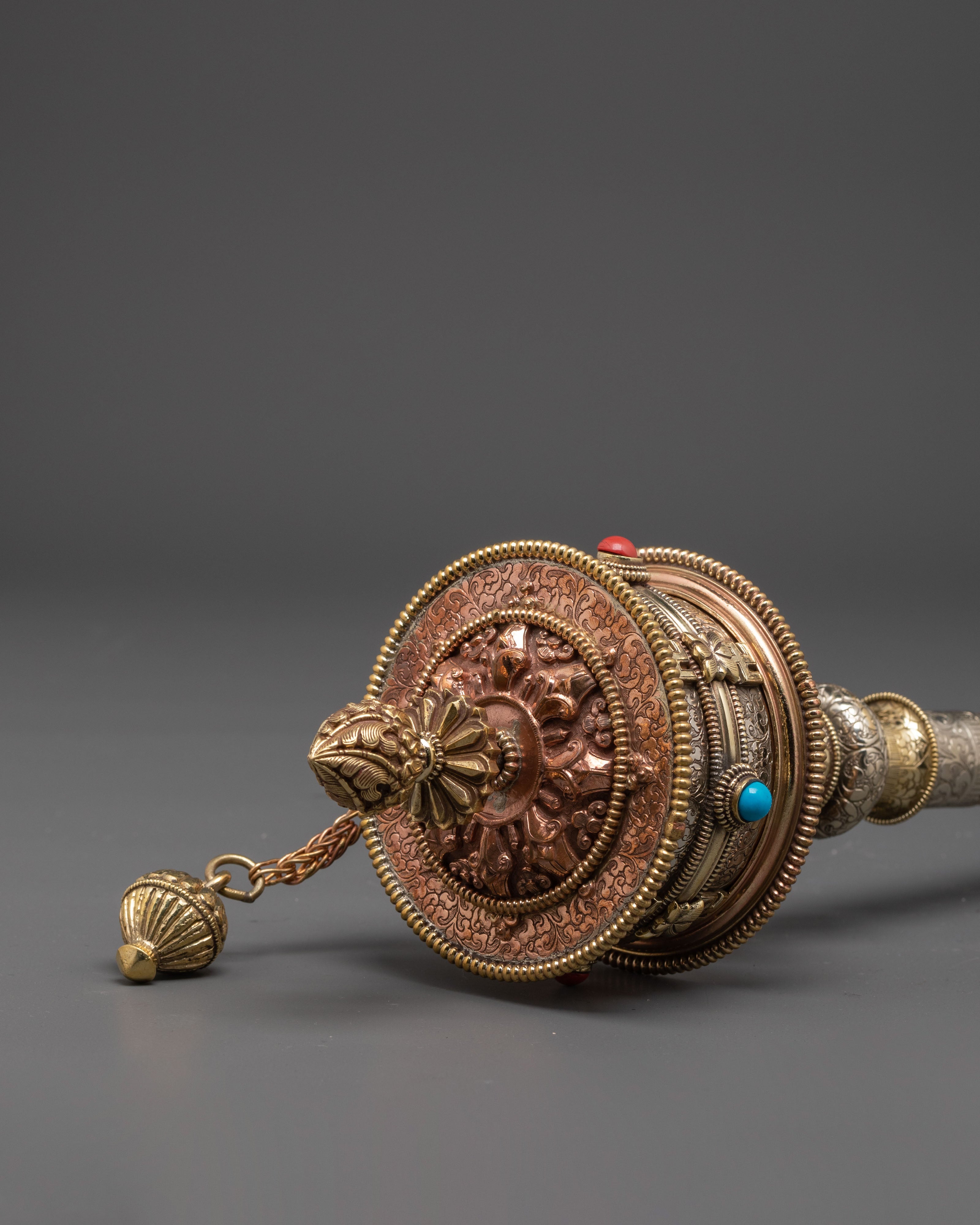 Spiritual Buddhist Prayer Wheel | Sacred Tool for Meditation