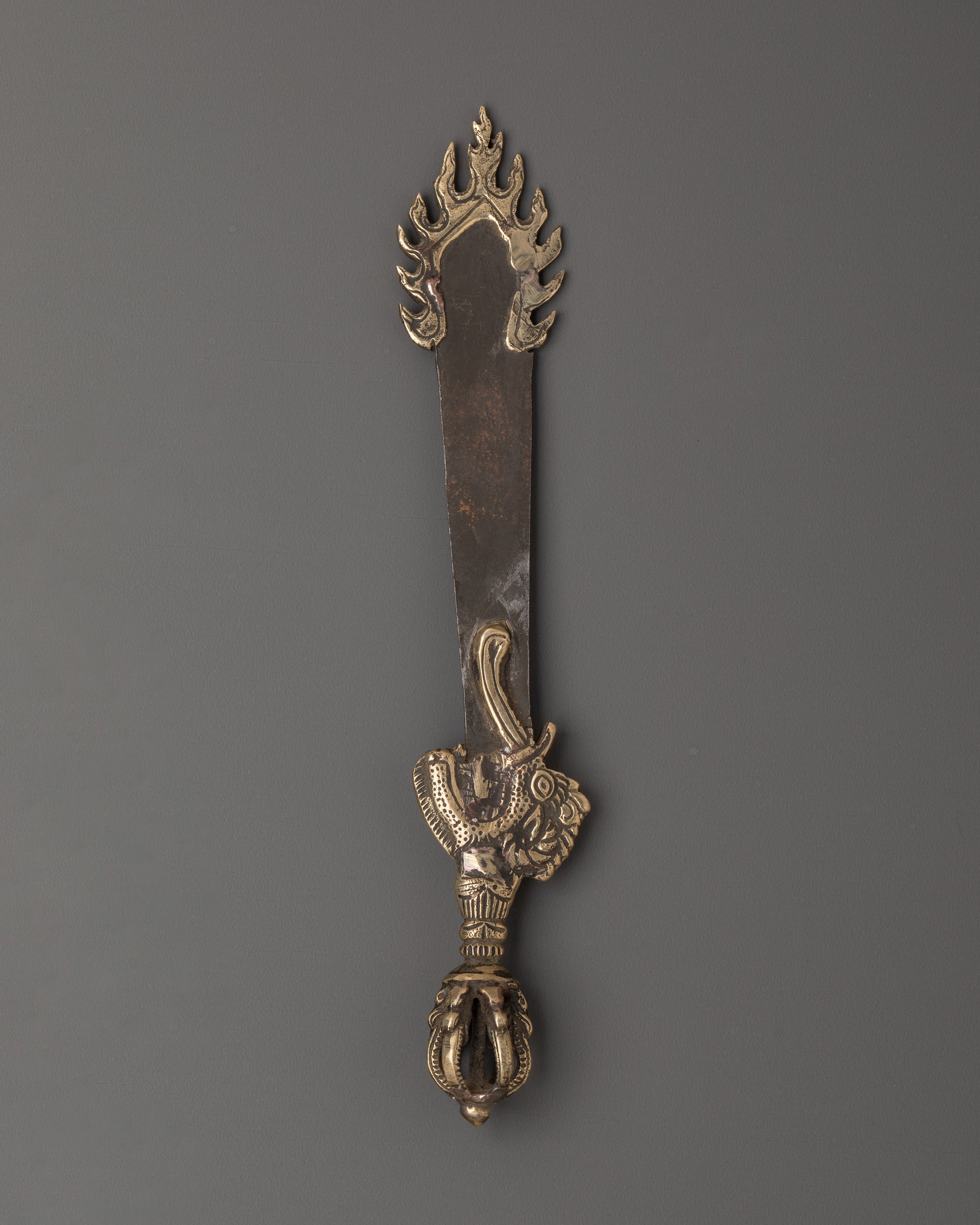 Tibetan Buddhist Sword | Symbolizing Wisdom & Protection