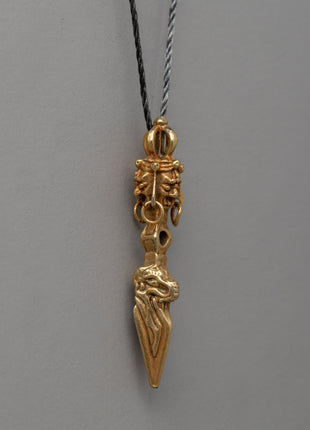Copper Phurba Locket | Buddhist Pendant for Spiritual Protection