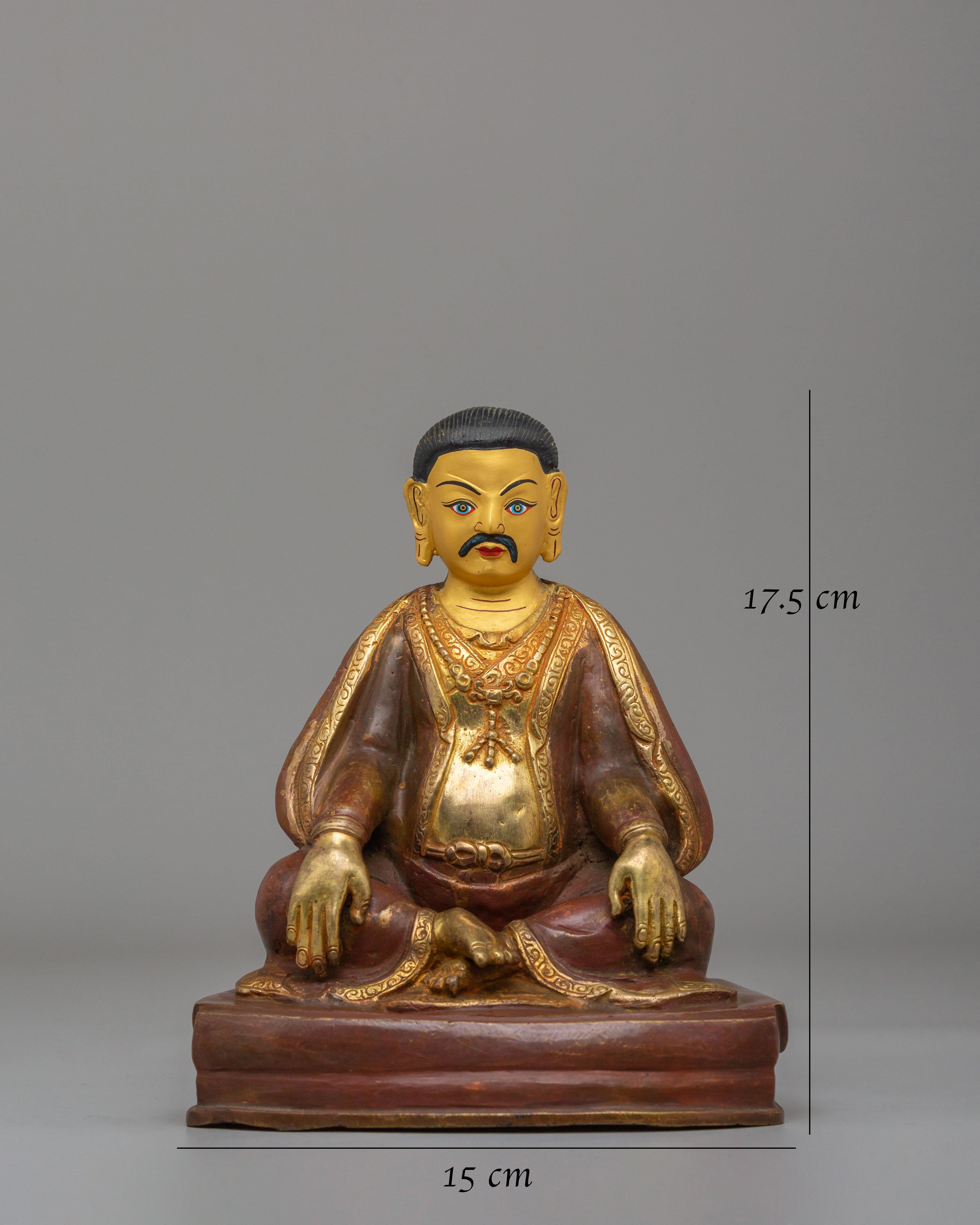 Traditional Buddhist Marpha Sculpture | 24K Gold Plated Copper Sculpture