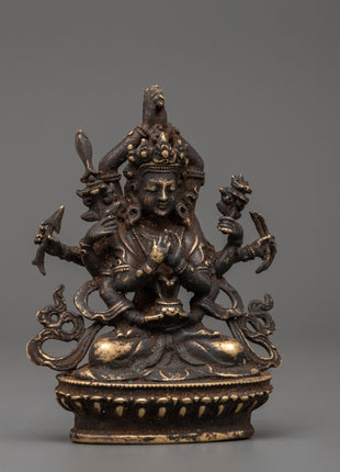 Antique Copper Namasangiti Statue | Symbol of Wisdom