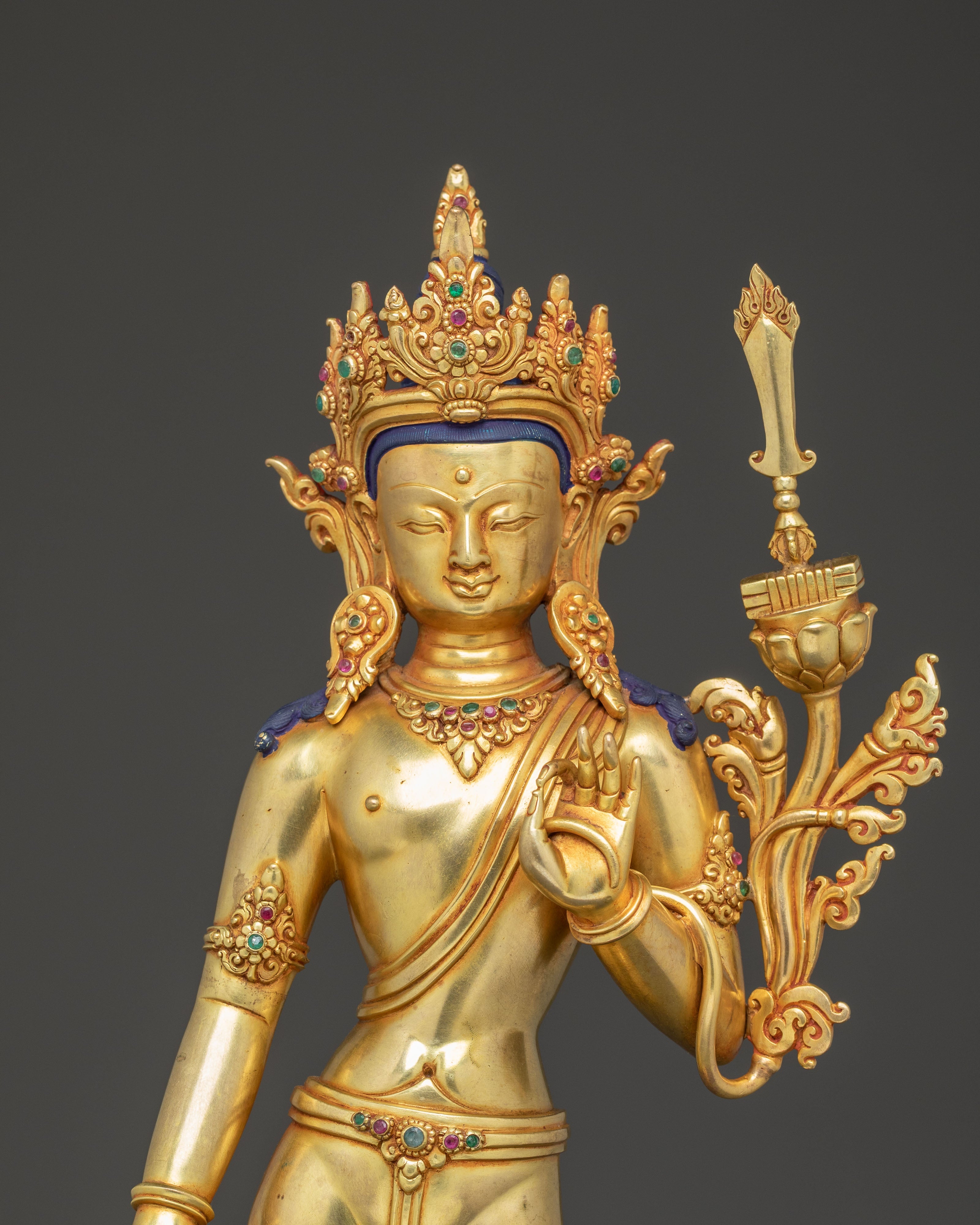 The Standing Manjushri Art | Symbol of Transcendent Wisdom and Enlightenment