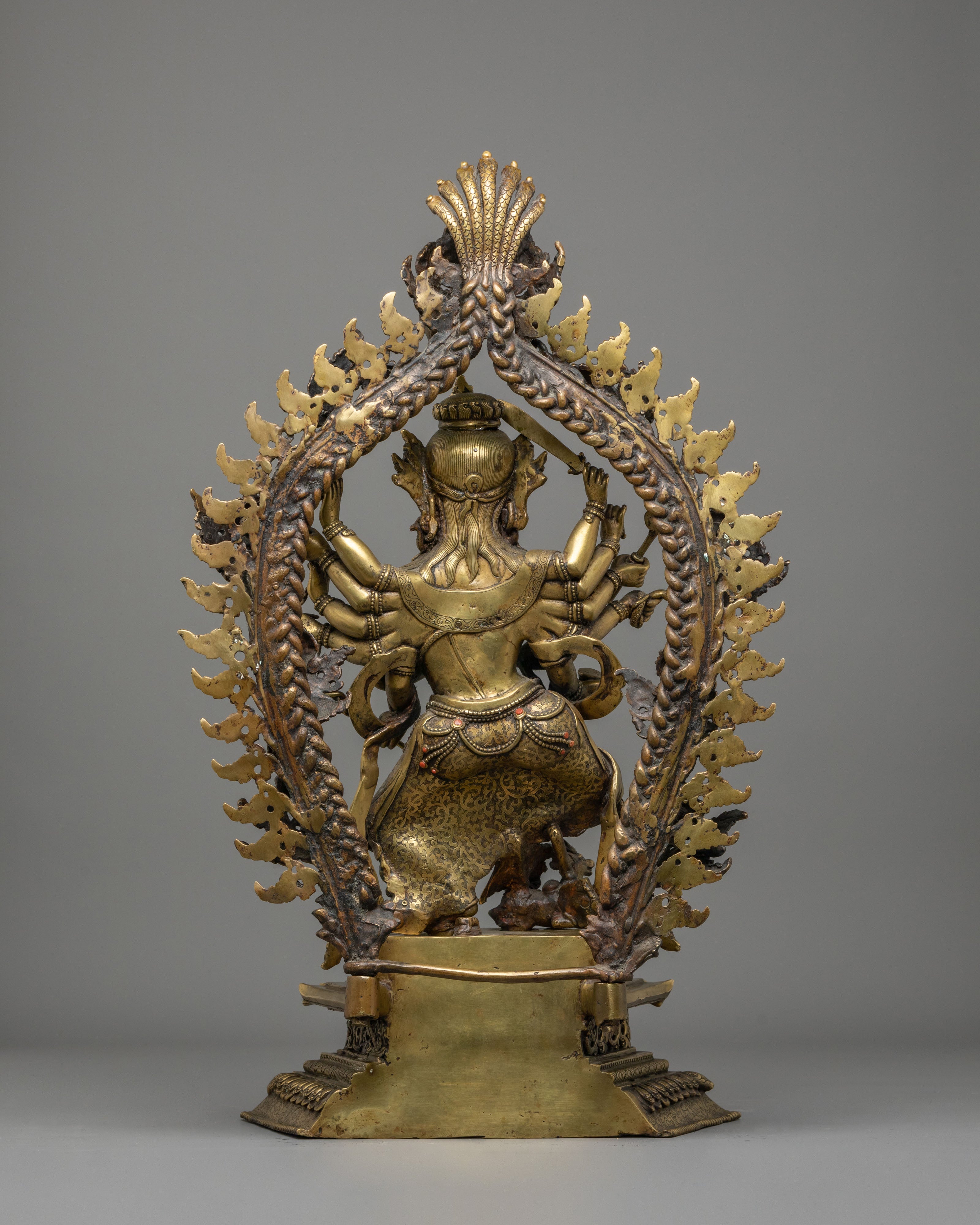 Handmade Nityanath Shiva Statue with Nandi | Bronze Mahadev Sculpture