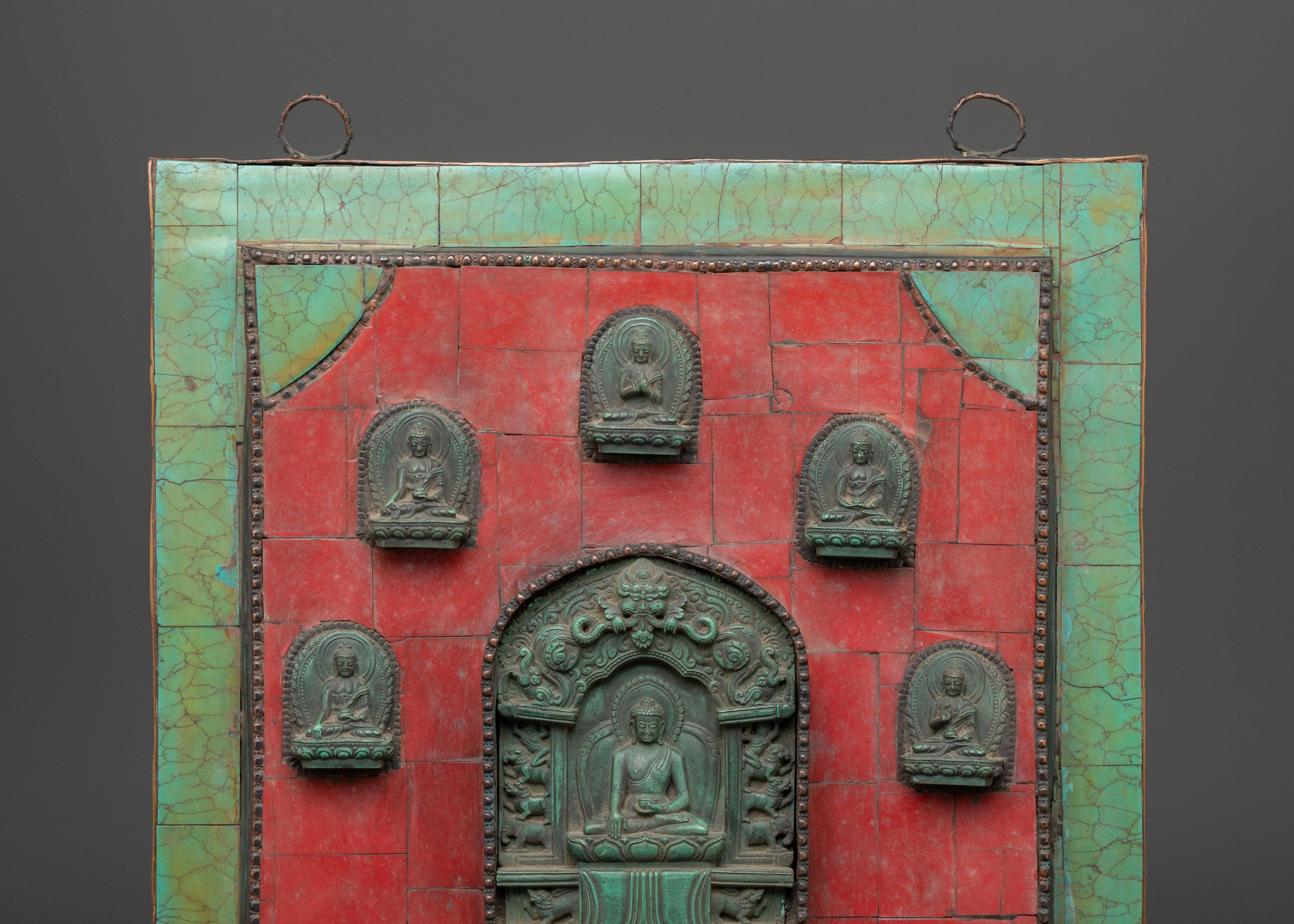 Buddhist Wall Hanging | Copper Buddha Panel