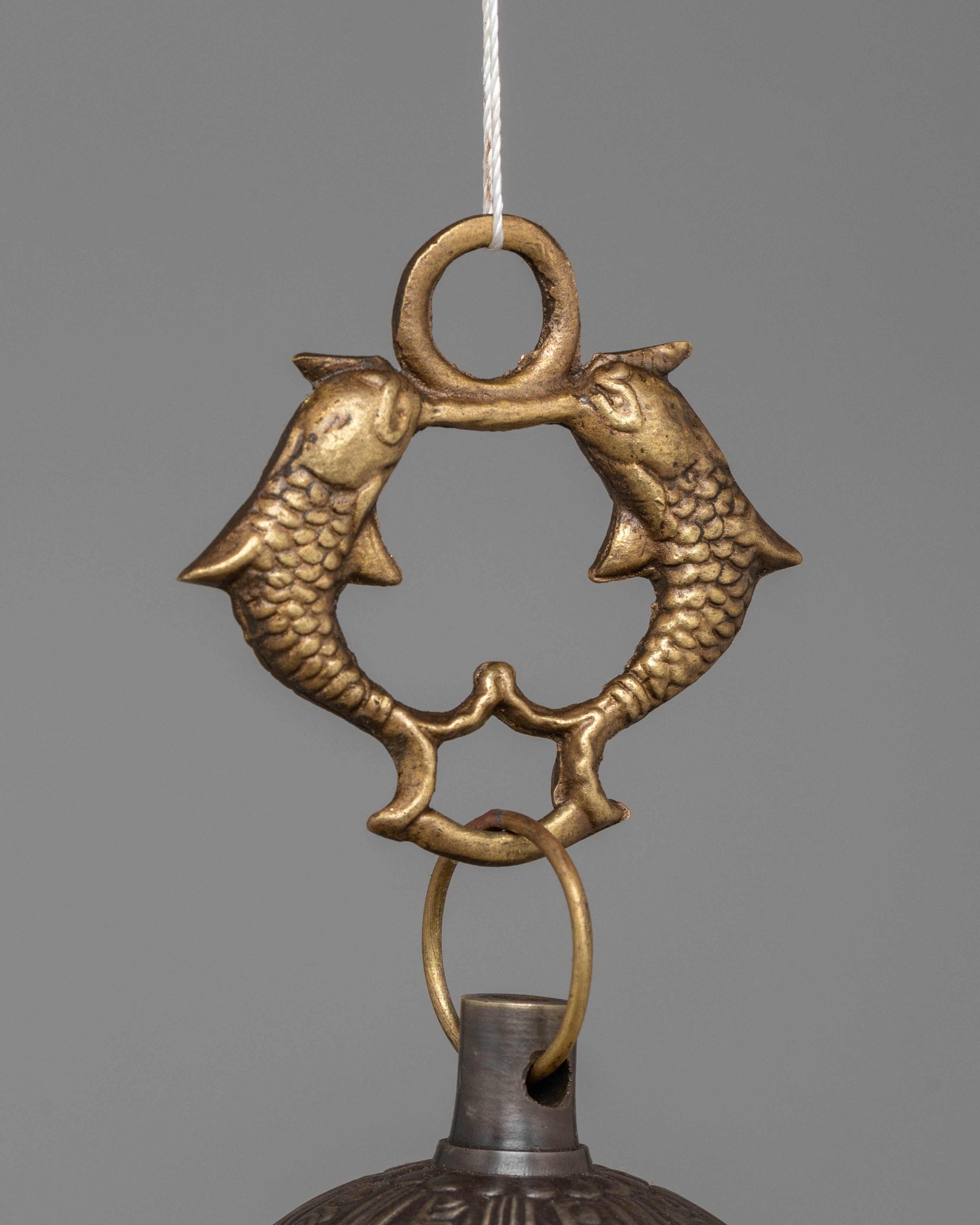 Handcrafted Buddhist Ritual Hanging Bell | Sacred Instruments for Meditation & Rituals