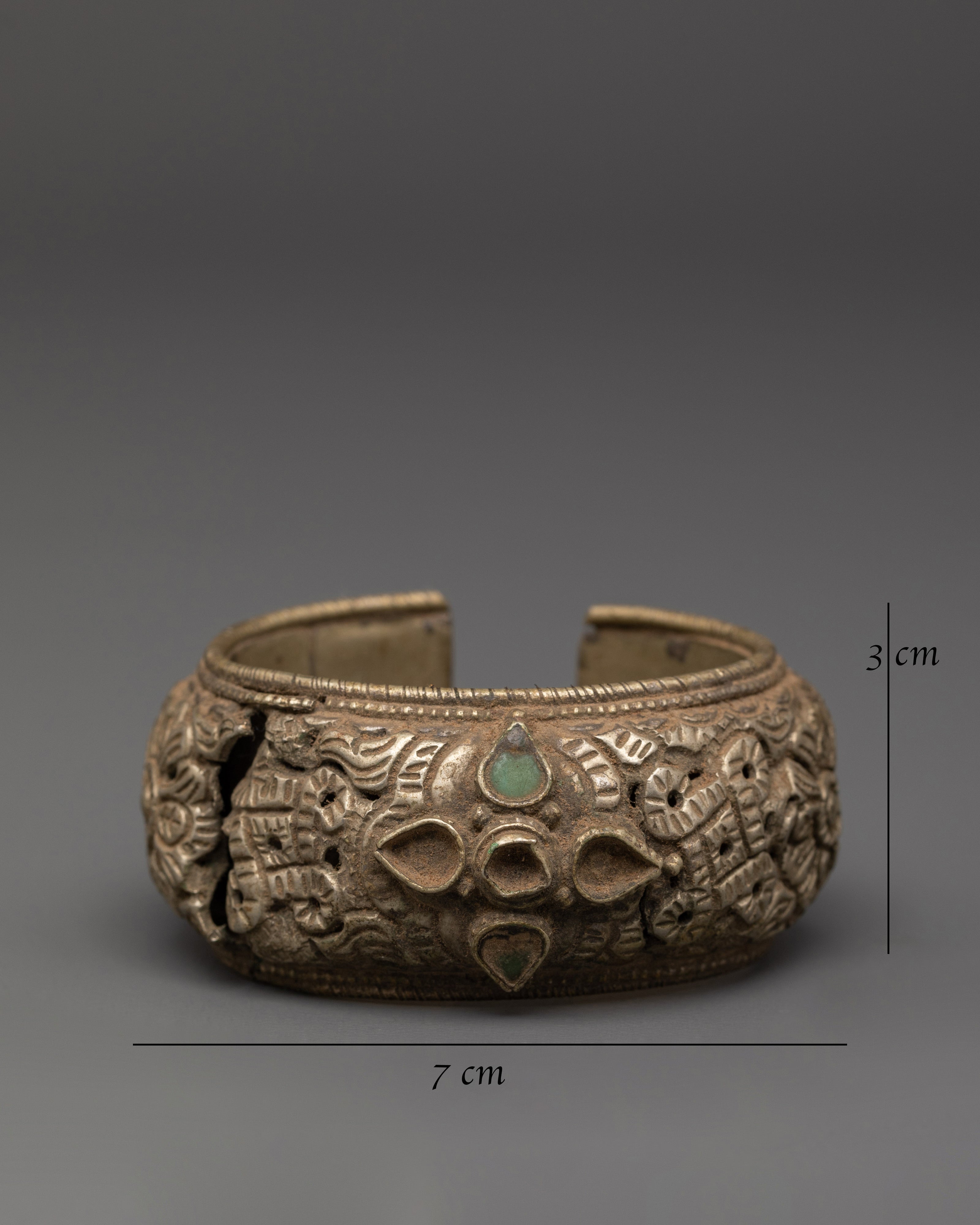 Copper Hand Jewelry | Carved Cultural Design