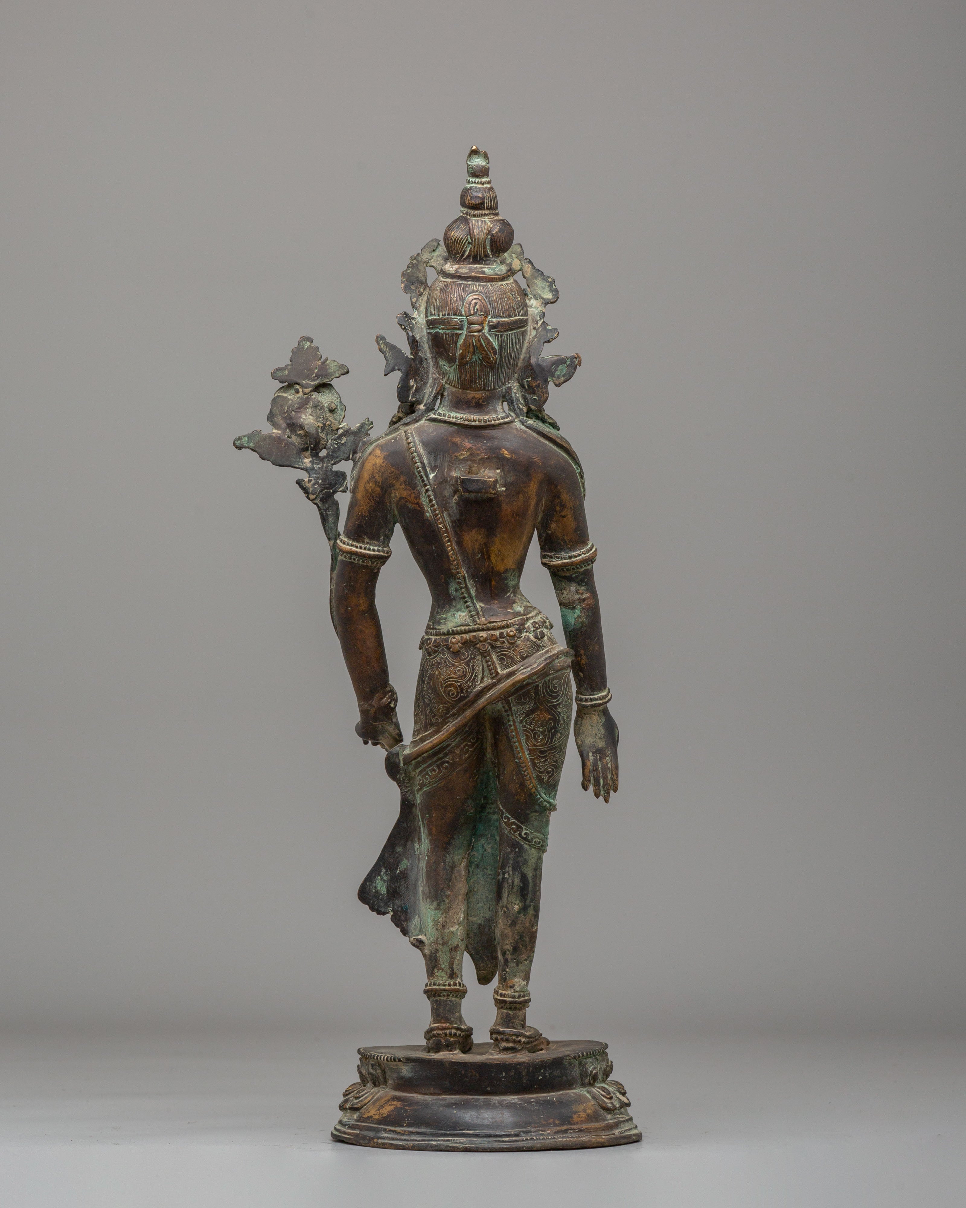 Himalayan Padmapani Figurine | Tibetan Avalokiteshvara Statue