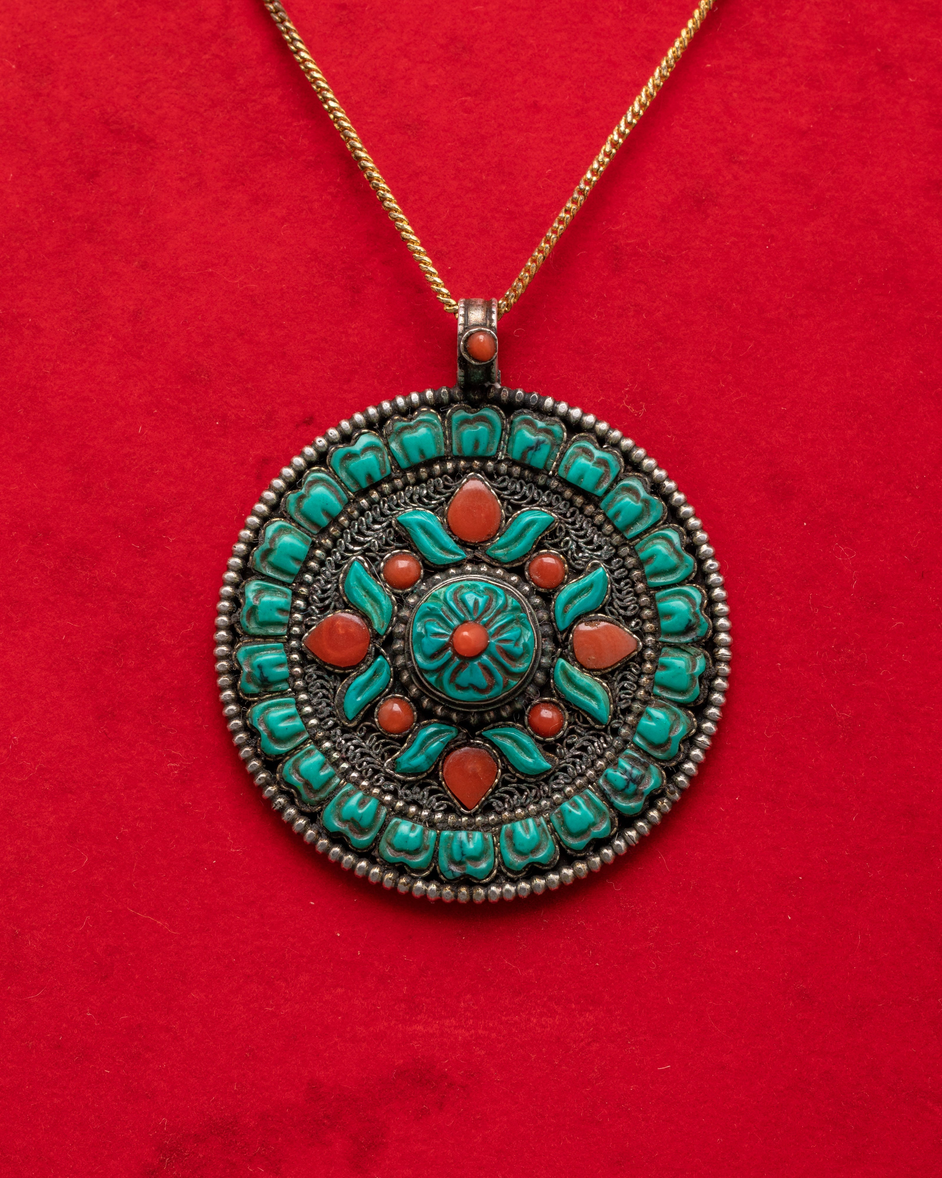 Tibetan Buddhis Pendant | Spiritual Jewelry
