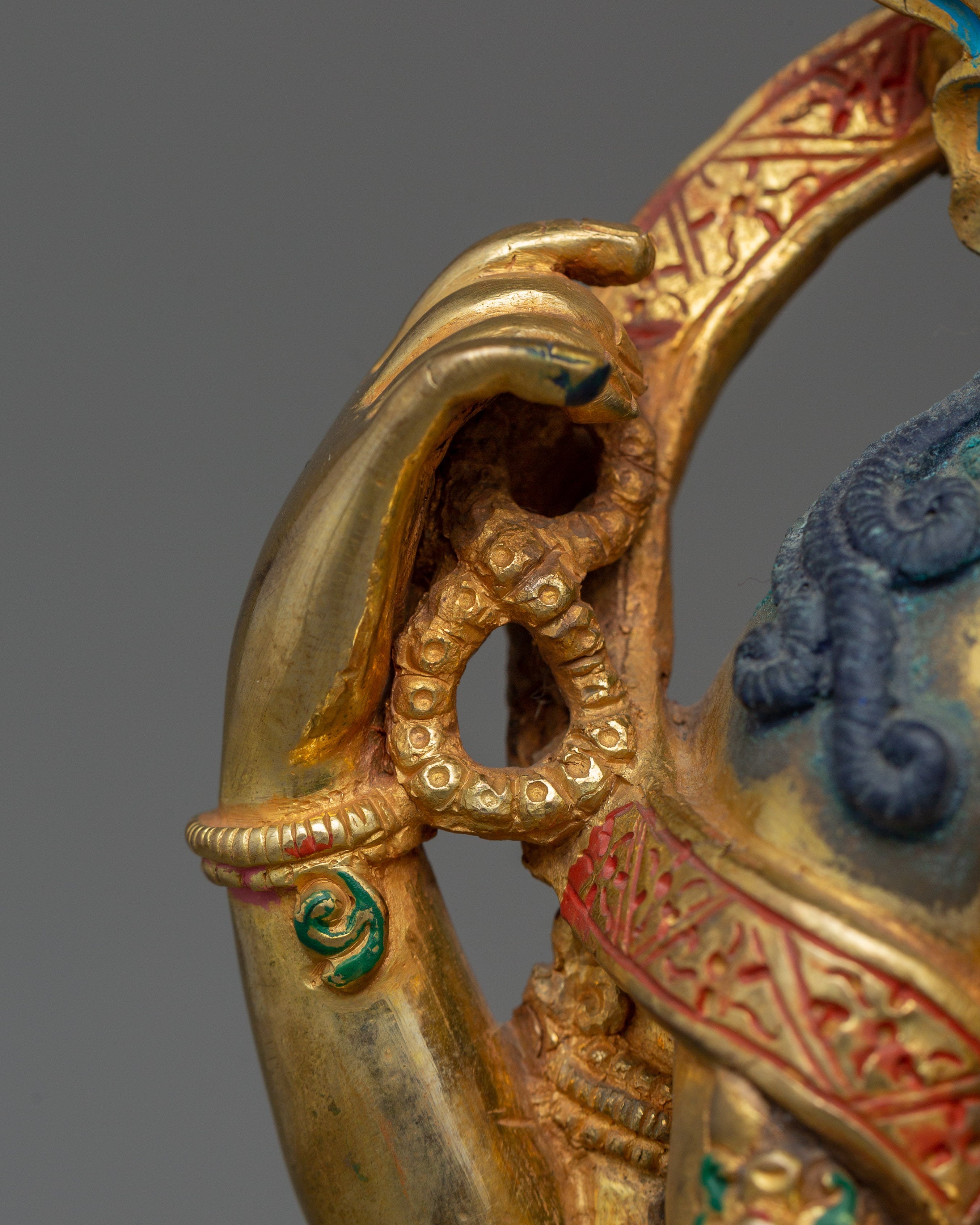 Four Armed Handcrafted Chenrezig Statue | Deity of Compassion