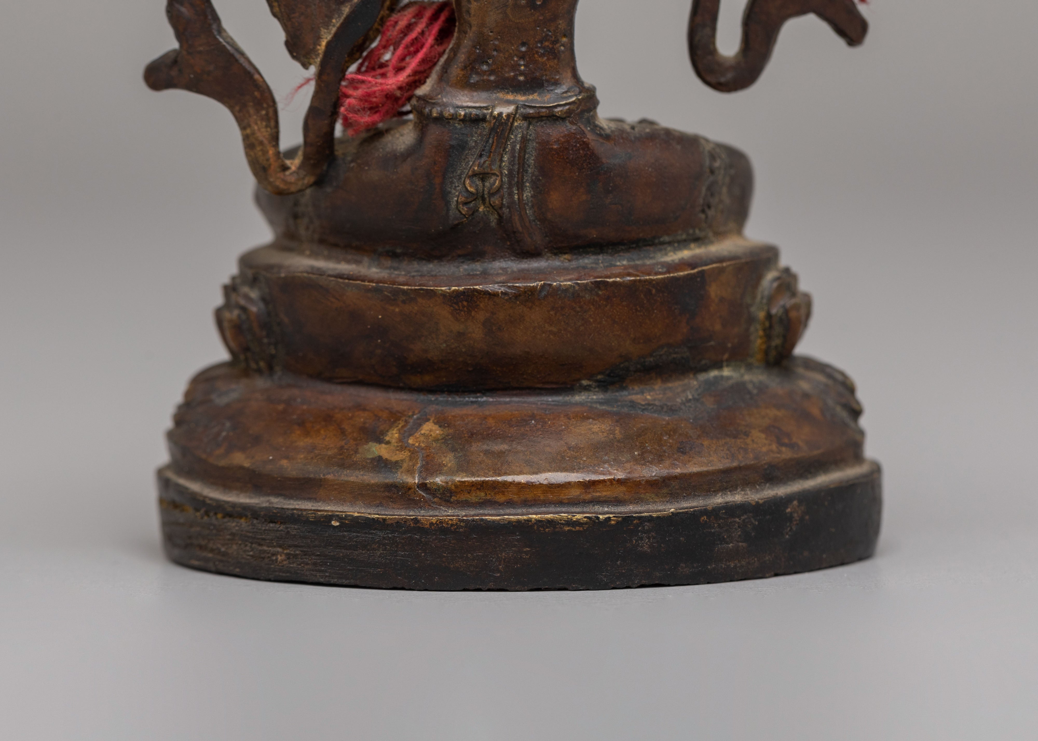 Tibetan Sacred Manjushri Statue | Copper Statue with Semi-Antique Finish