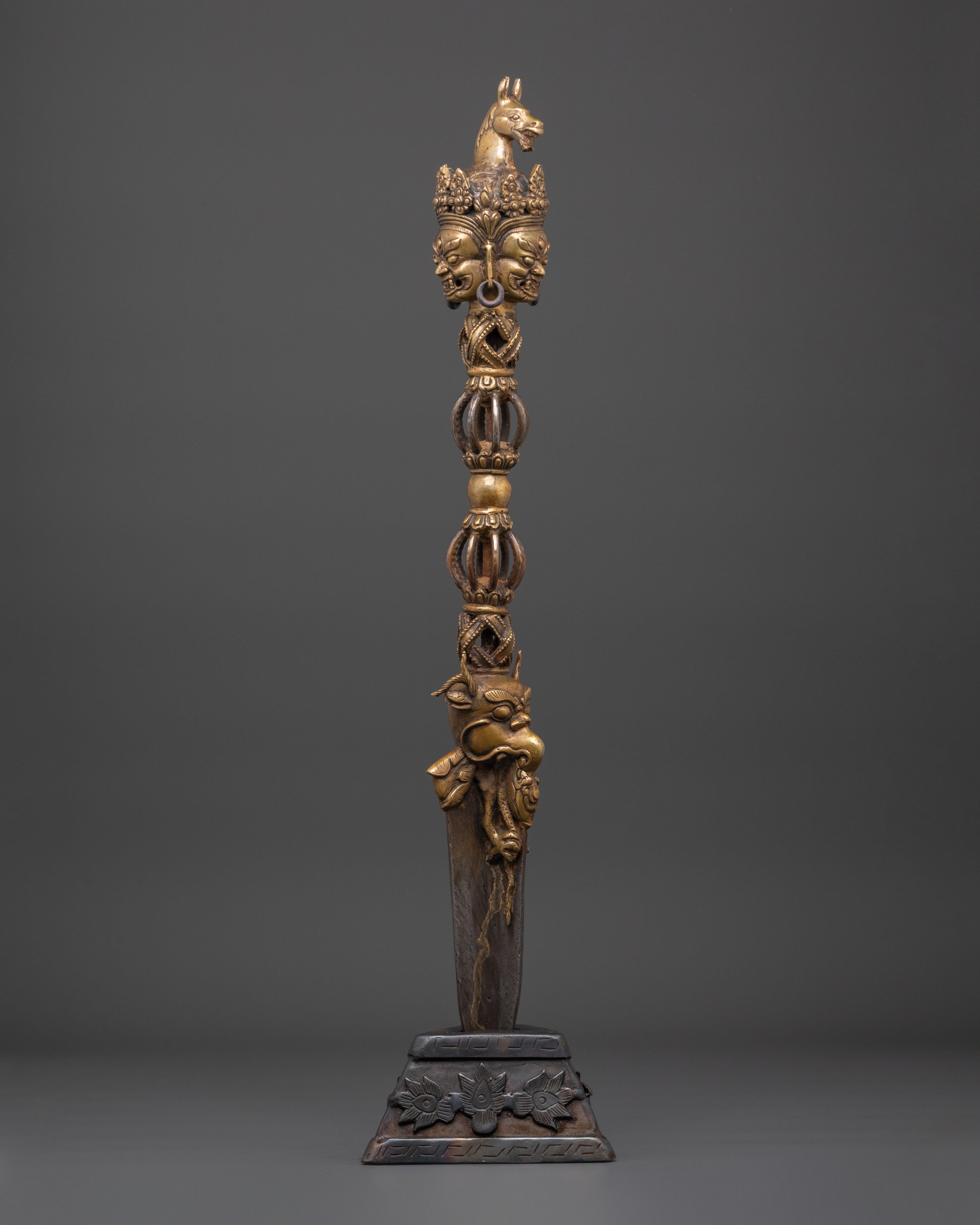 Handcrafted Bronze Phurba Dagger | Tibetan Buddhist Phurba