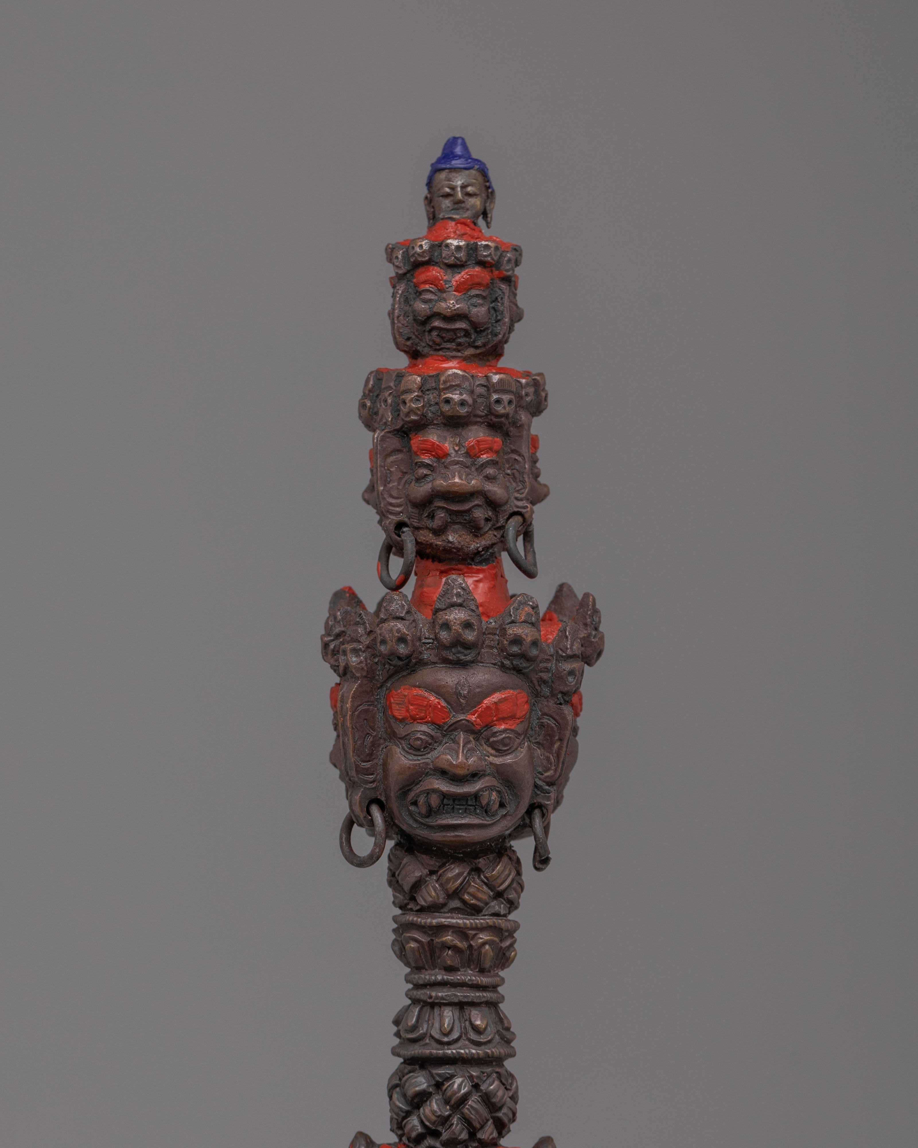 Handcrafted Sacred Tibetan Phurba | Ritual Dagger for Spiritual Practice
