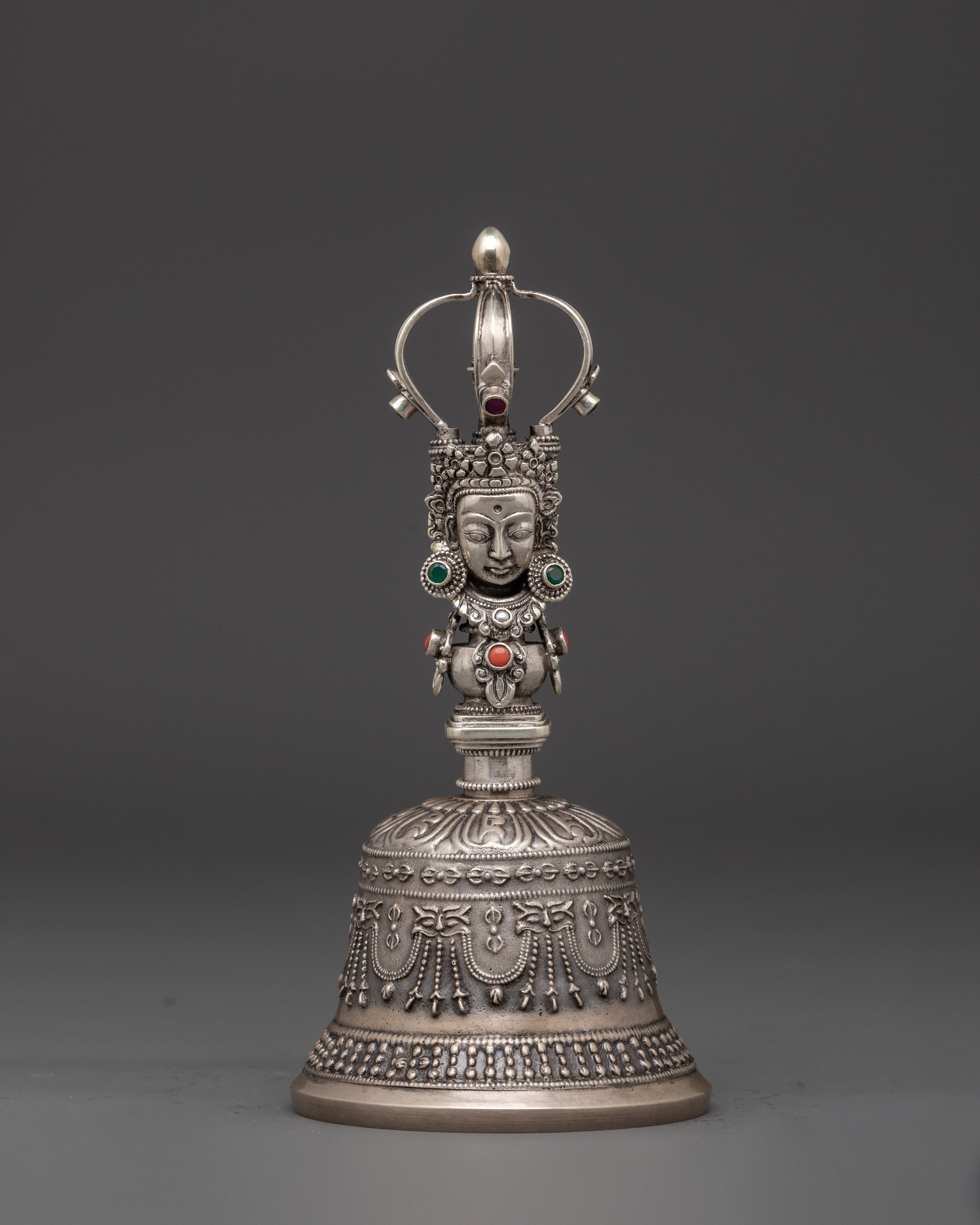 Silver Vajra Bell for Altar | Altar and Meditation