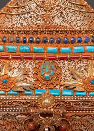Copper & Gold-Plated Treasure Box | Handcrafted Keepsake Storage