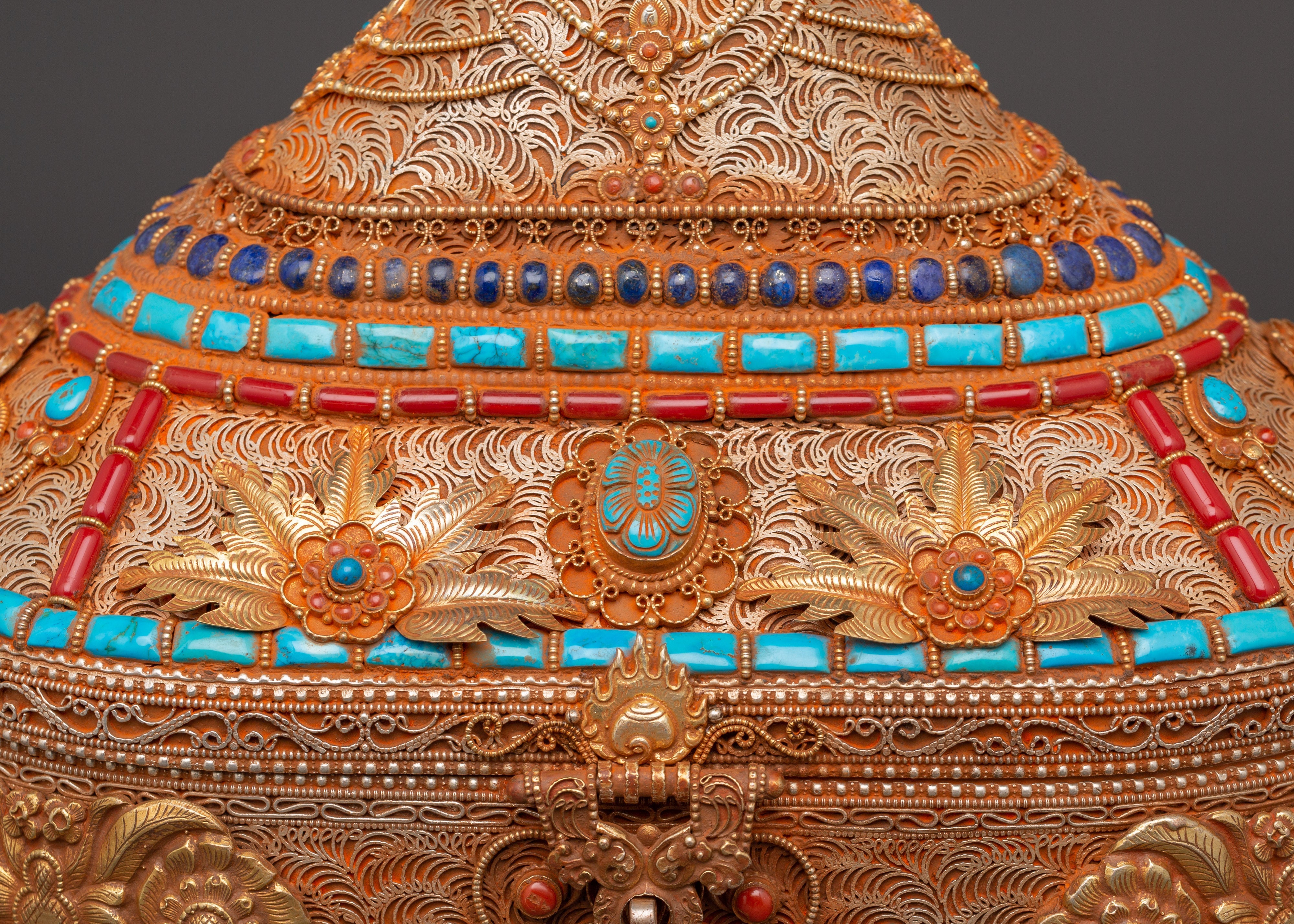 Copper & Gold-Plated Treasure Box | Handcrafted Keepsake Storage