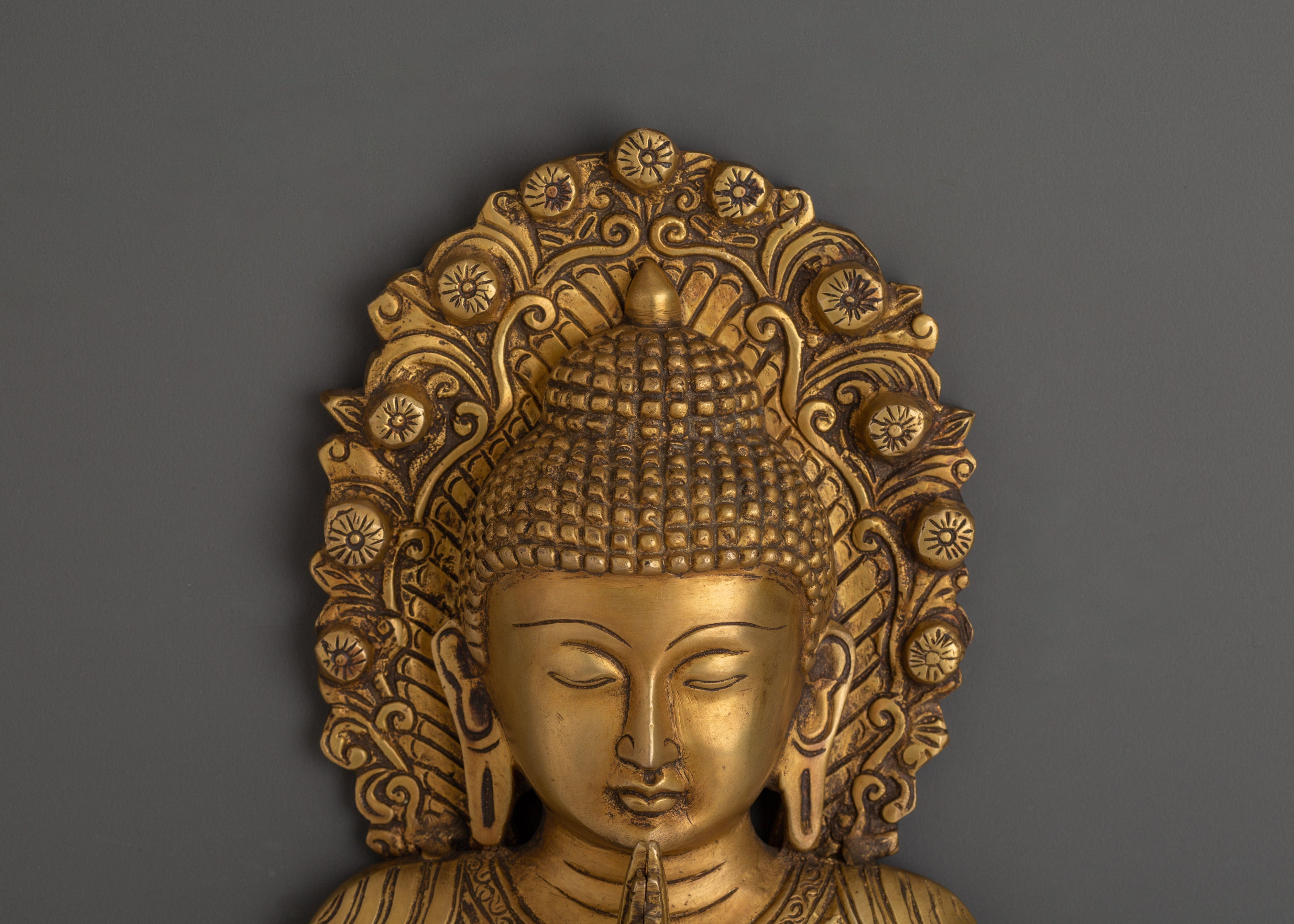 Buddha Wall Hanging in Namaste Gesture | Spiritual Home Decor