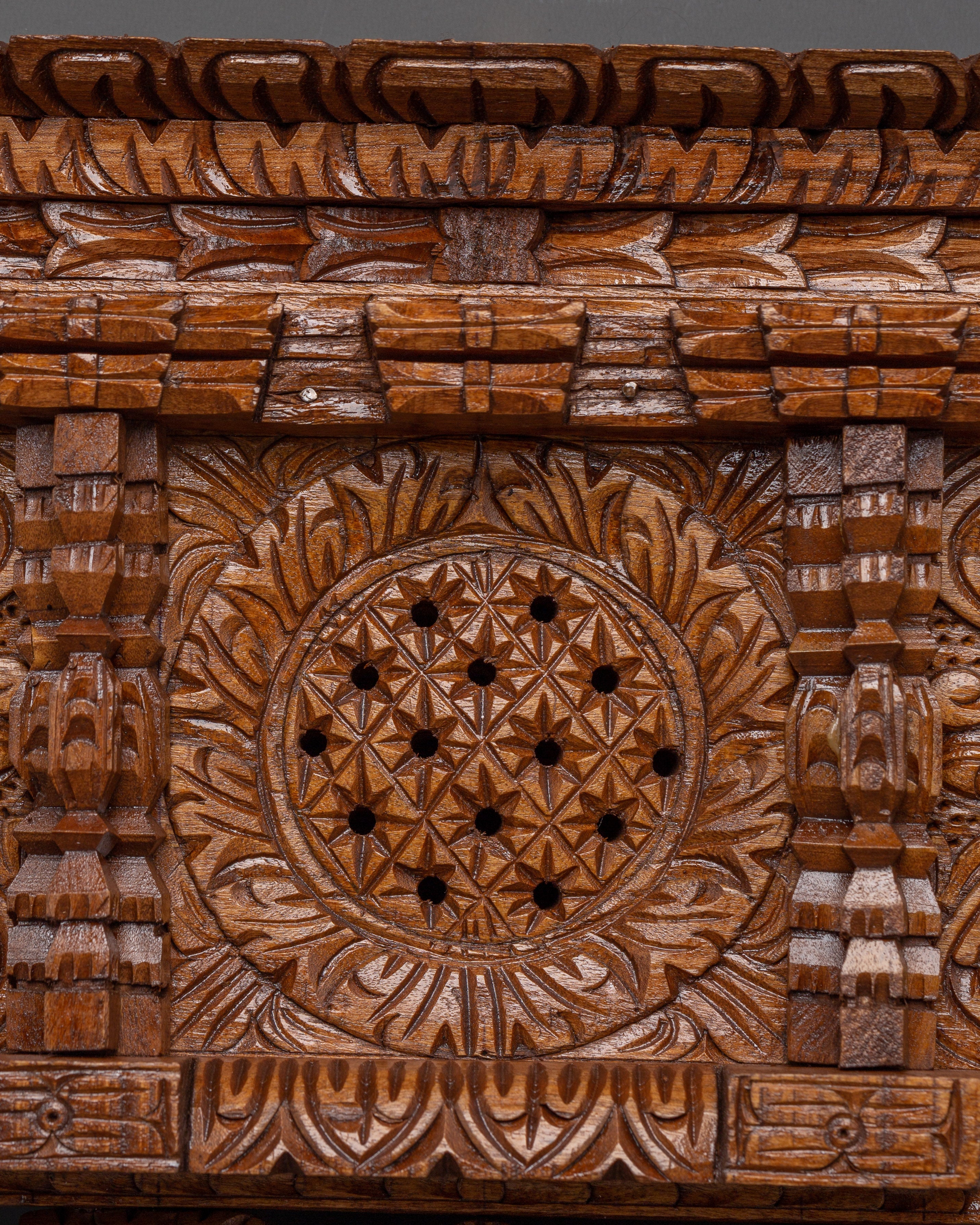 Wooden Hand Carved Newari Wall Hanging | Symbolic Newari Art