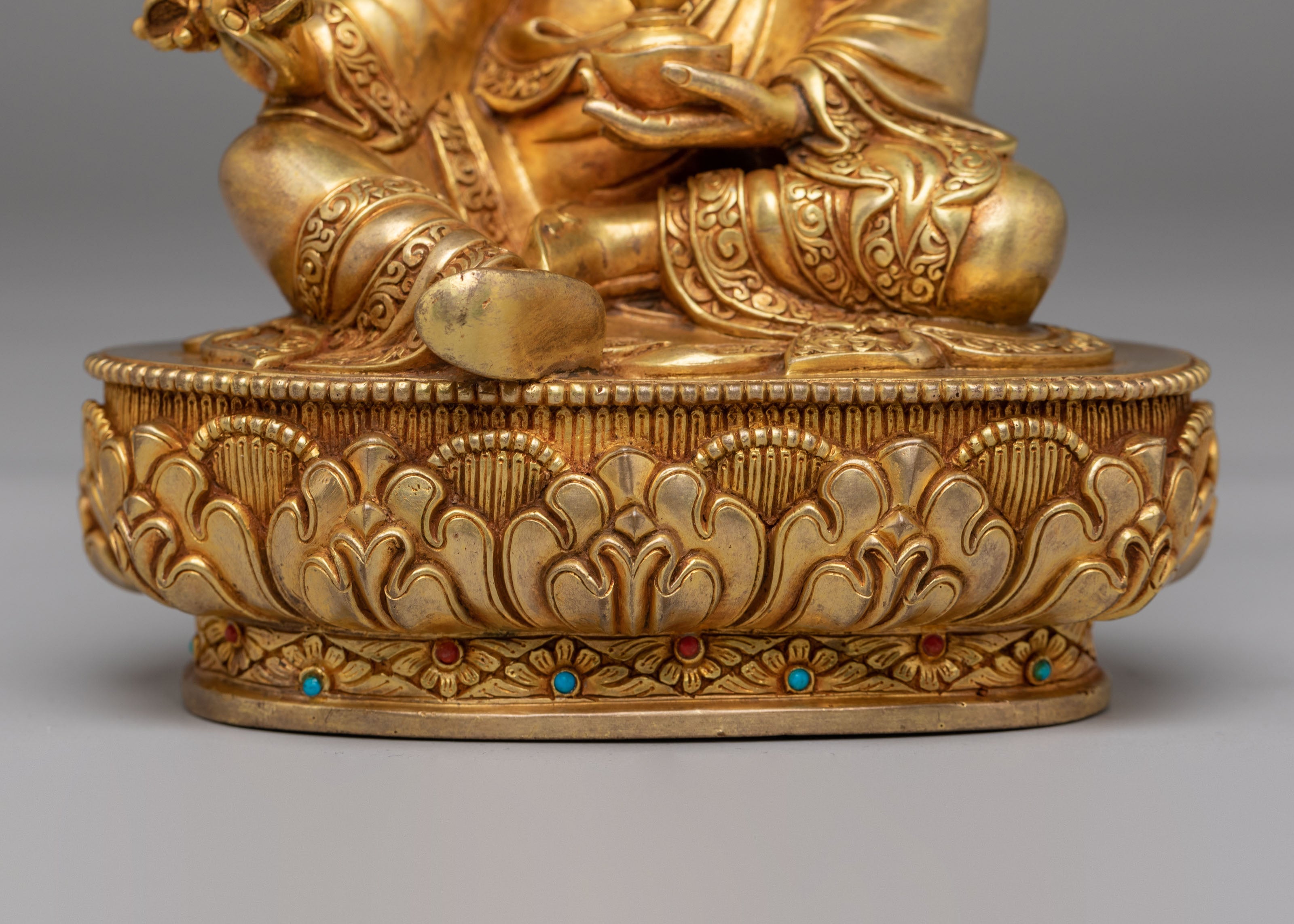Sacred Padmasambhava Altar Sculpture | Tibetan Buddhist Artwork