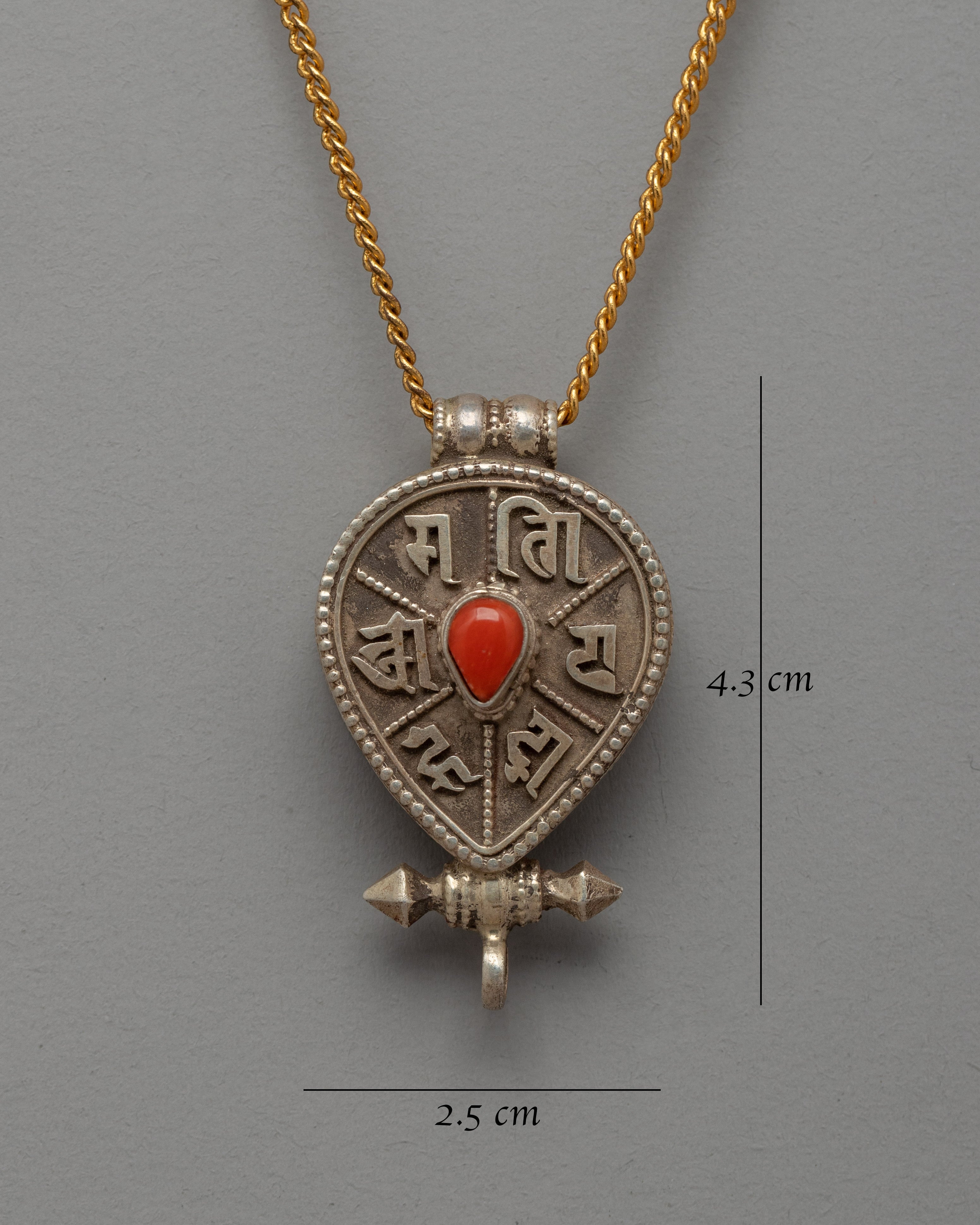 Avalokiteshvara Mantra Ghau Locket | Symbol of Compassion and Spiritual Protection