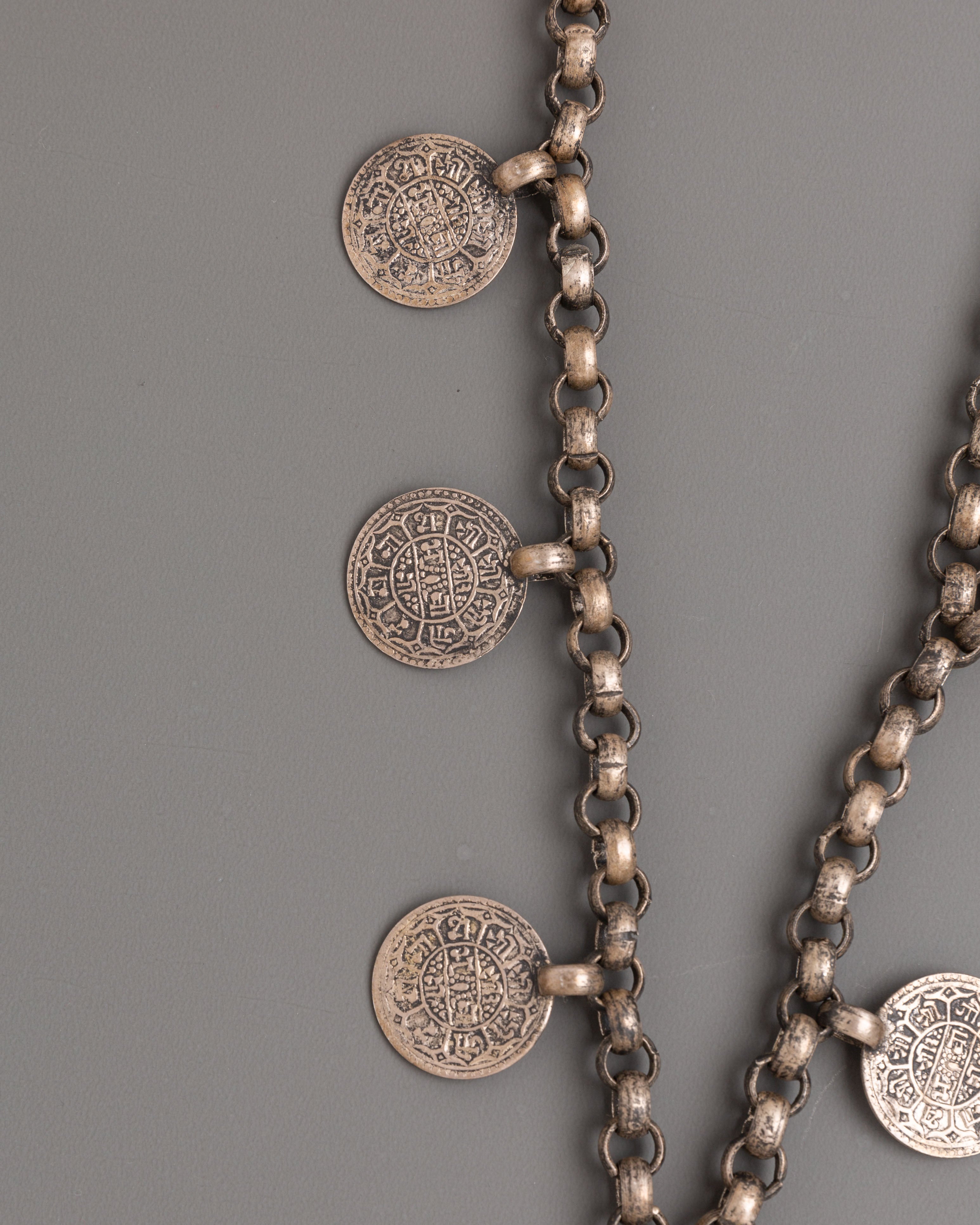 Handmade Silver Locket with Intricate Design | Coral Turquoise Buddhist Amulet