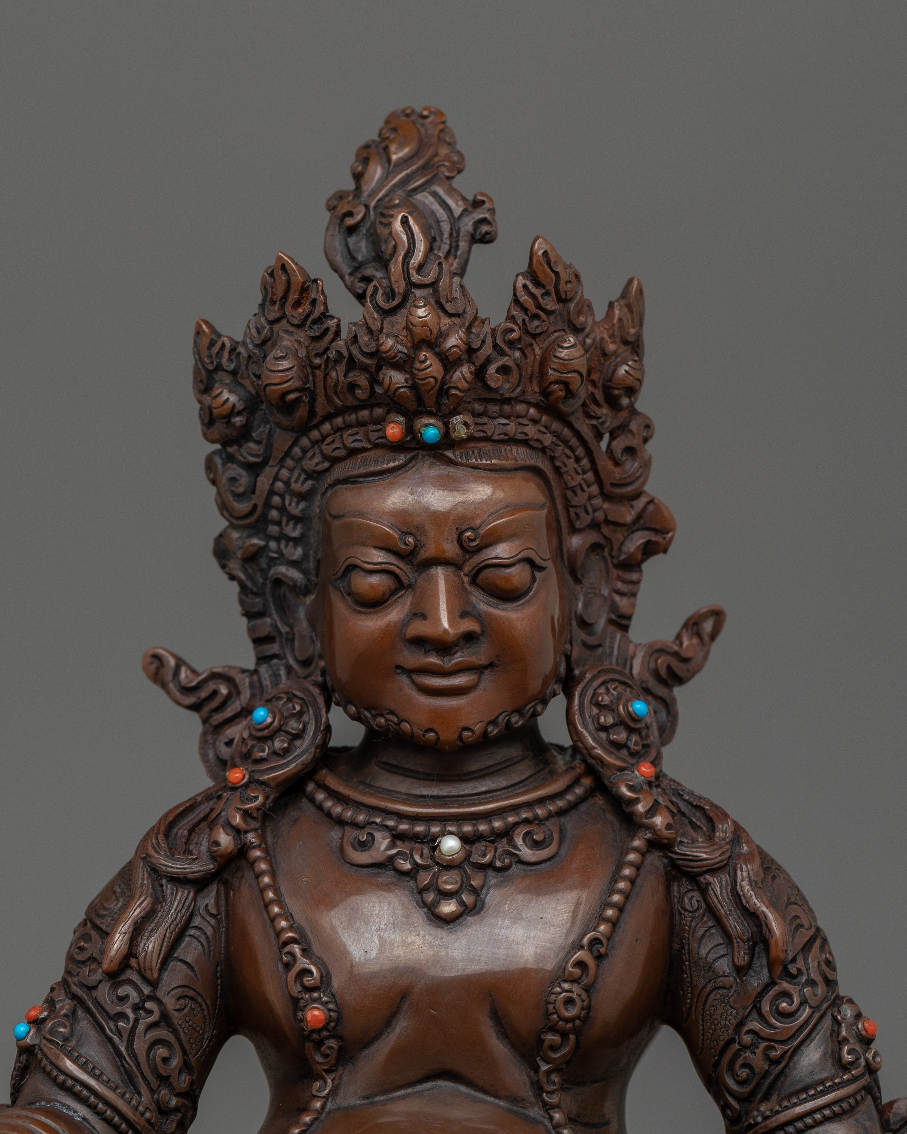 Handmade Statue of Dzambhala | Dharma Wealth Guardian