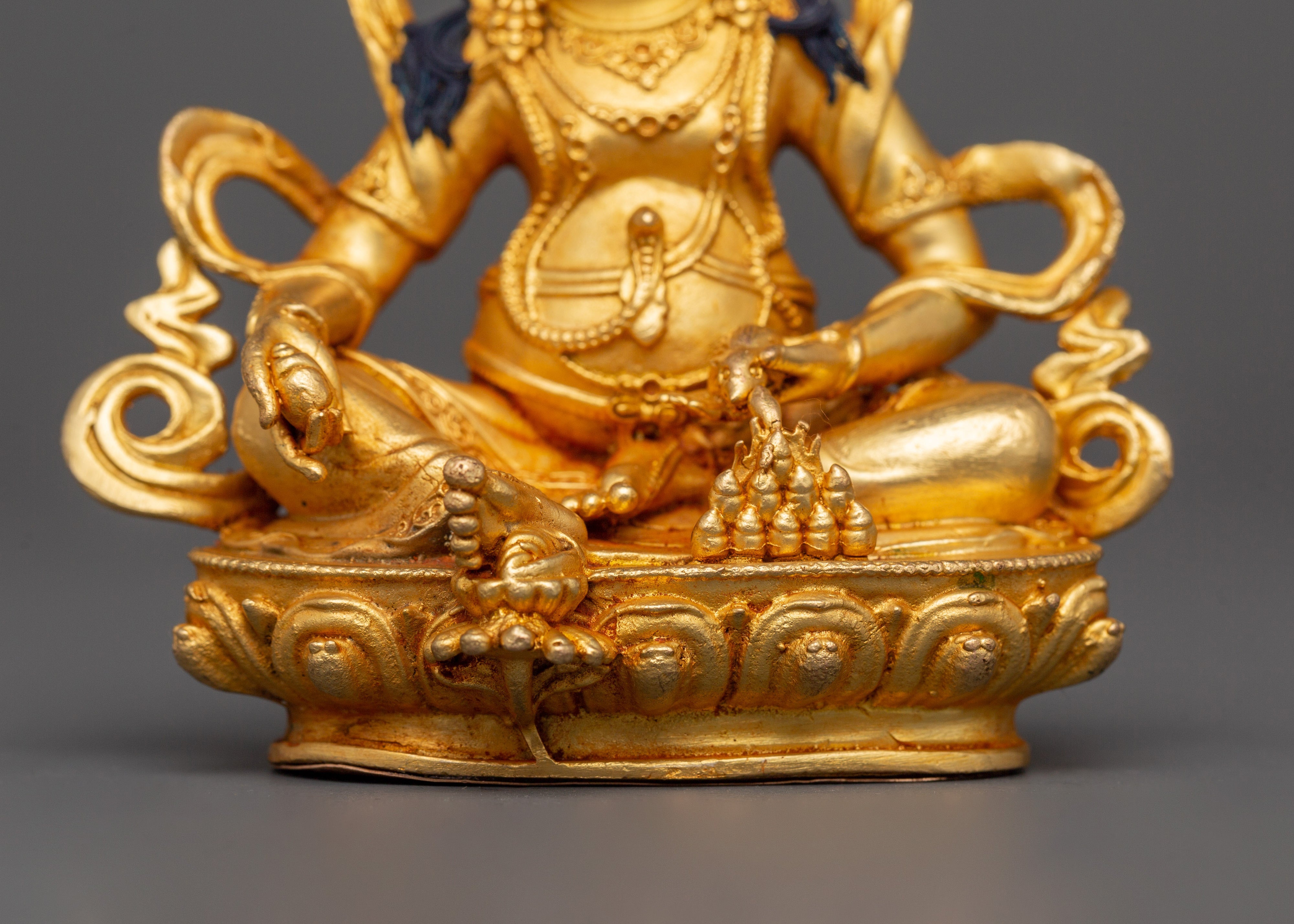 Lord of Wealth Dzambala Statue | Wrathful Fierce Buddhist Sculpture