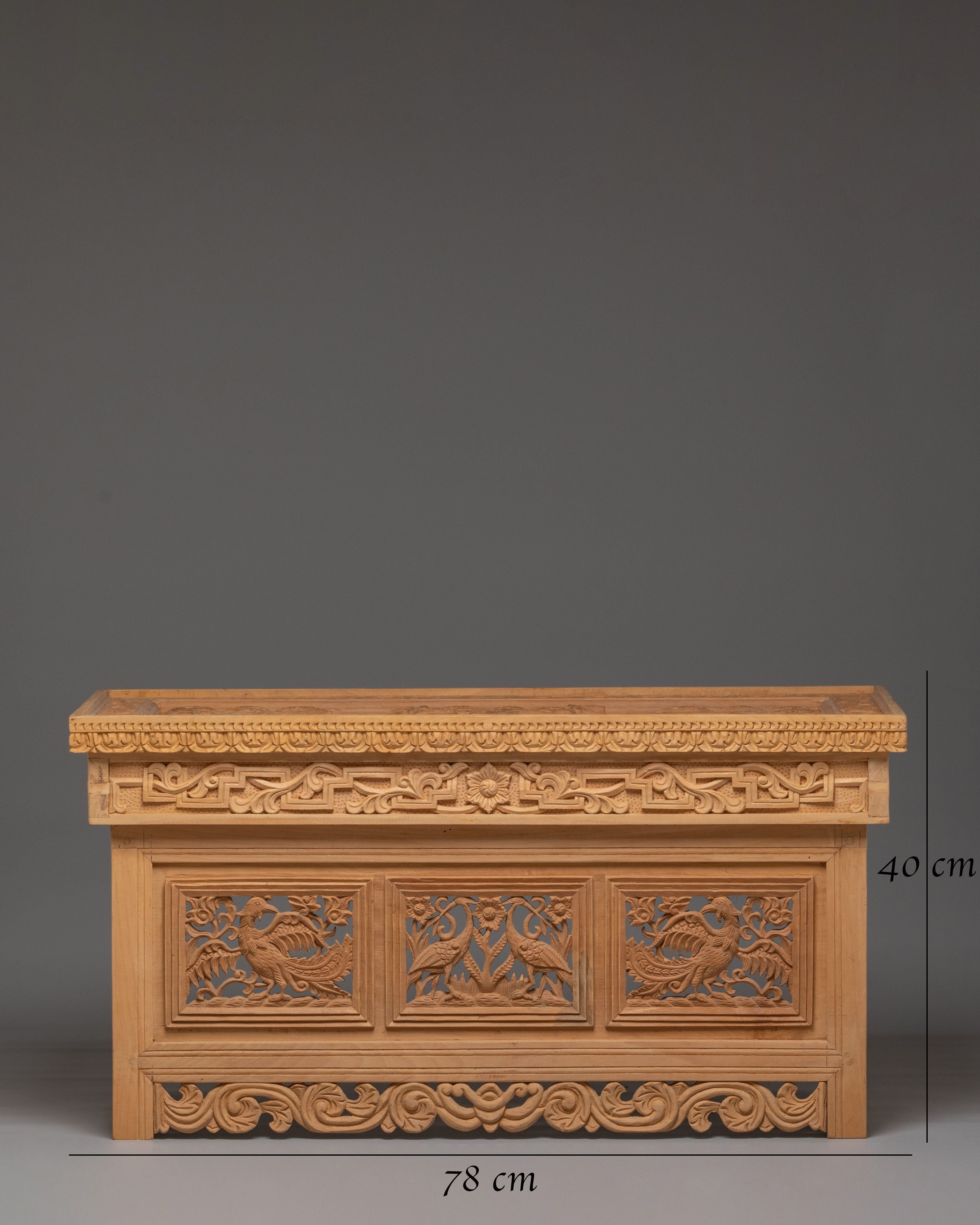 Tibetan Wooden Folding Table | Portable Outdoor Dining Set