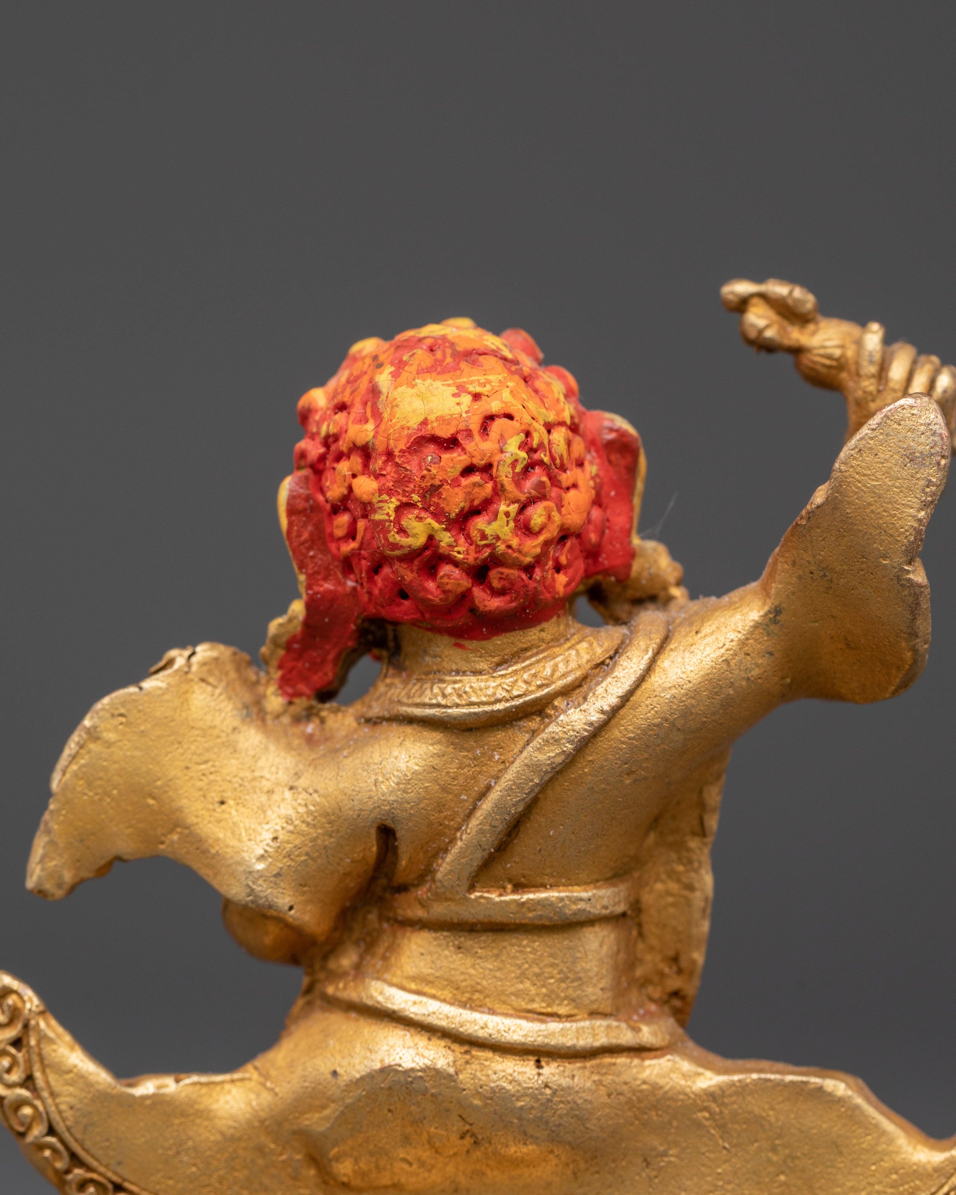 Sacred Protector Deity Dorje Drollo Statue | Tibetan Guardian Sculpture