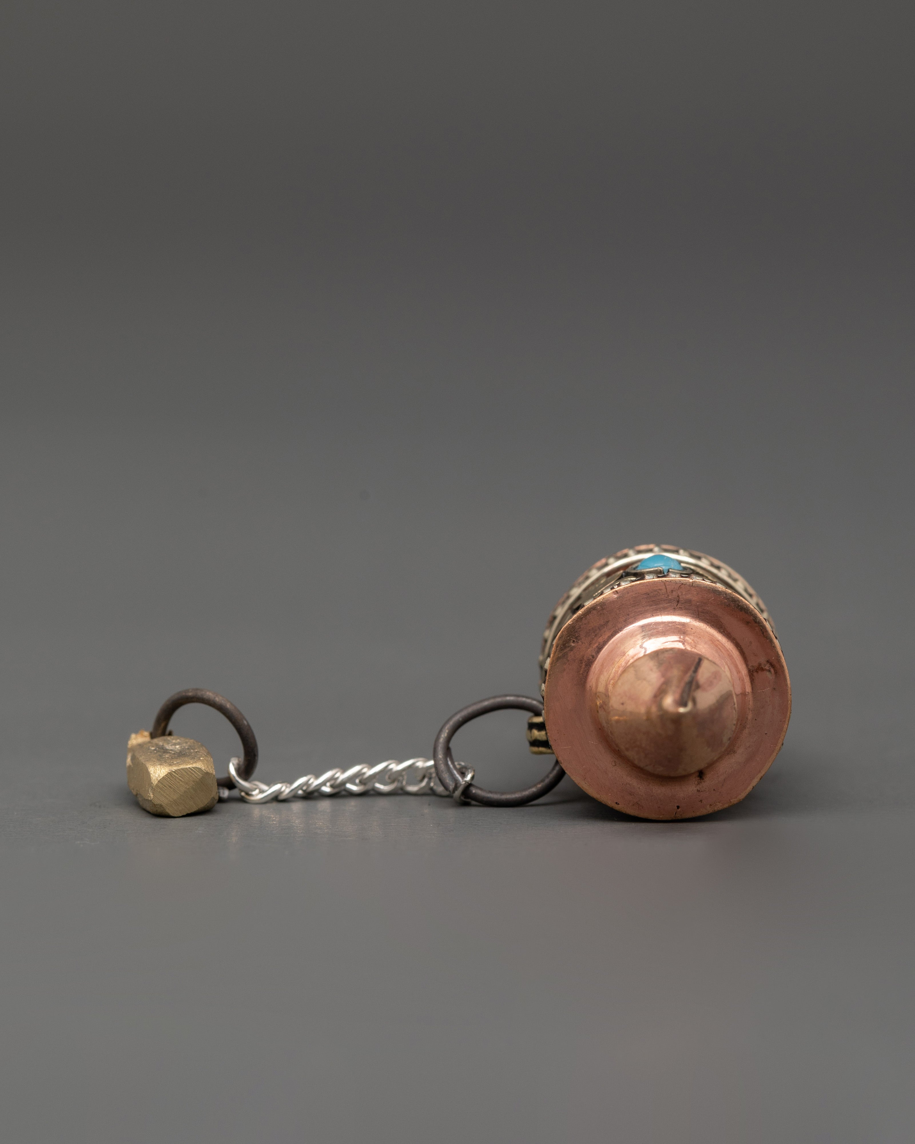Copper and Brass Sacred Prayer Wheel | Mantra Meditation & Mindfulness Tool