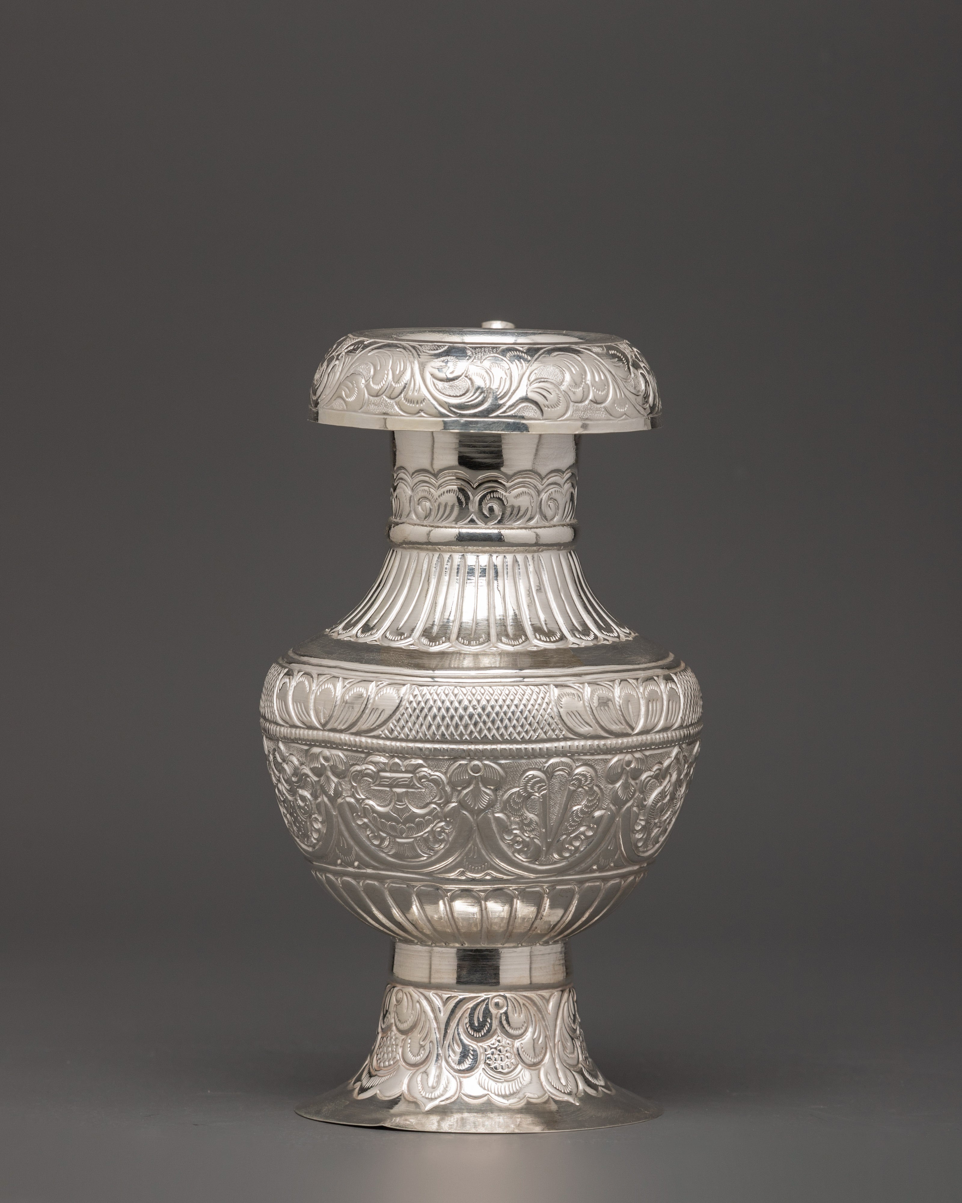 Karuwa Traditional Vessel | Water Offering Pure Silver Karuwa