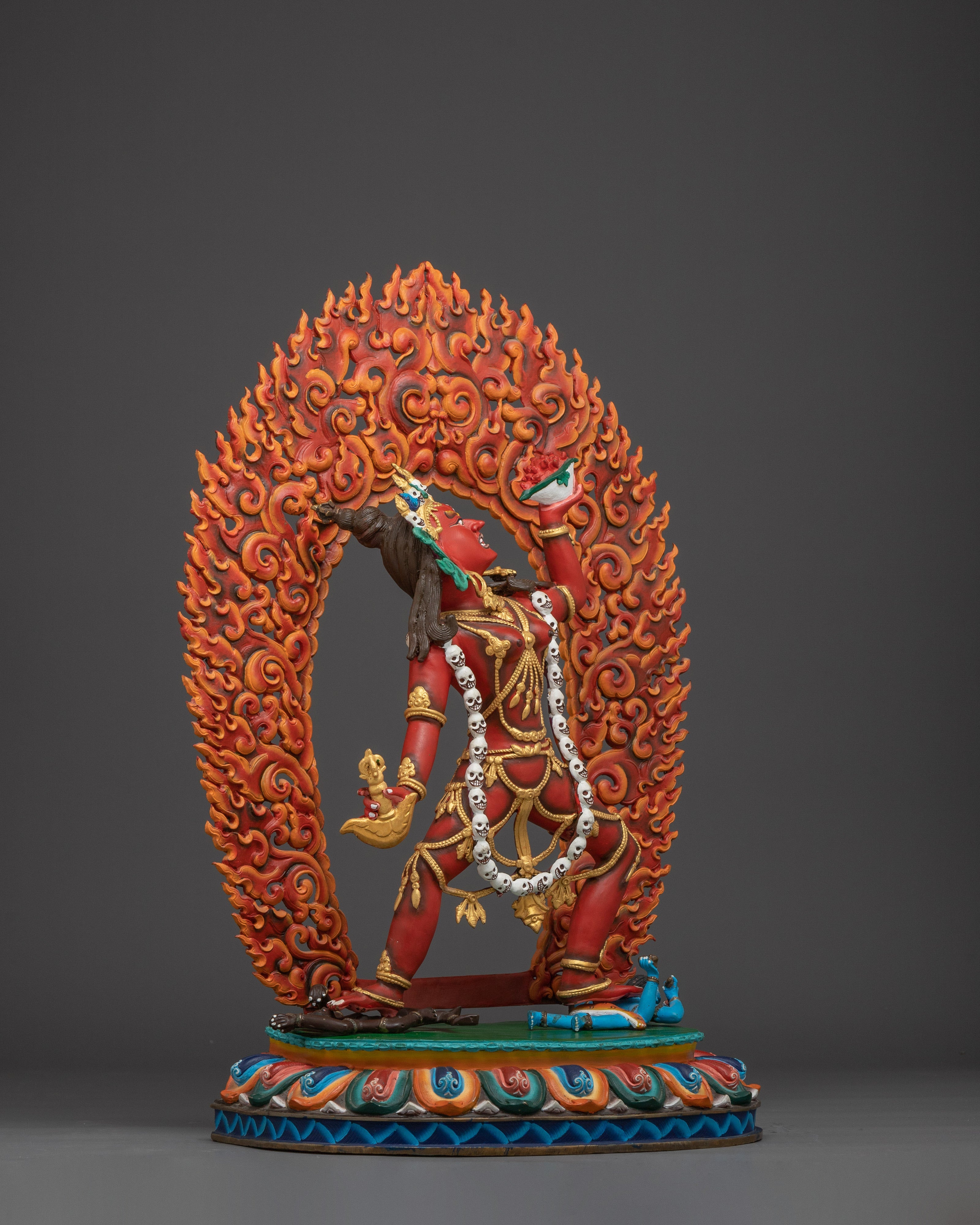 Tibetan Dakini Vajrayogini Copper Statue | The Fierce Queen of the Dakinis