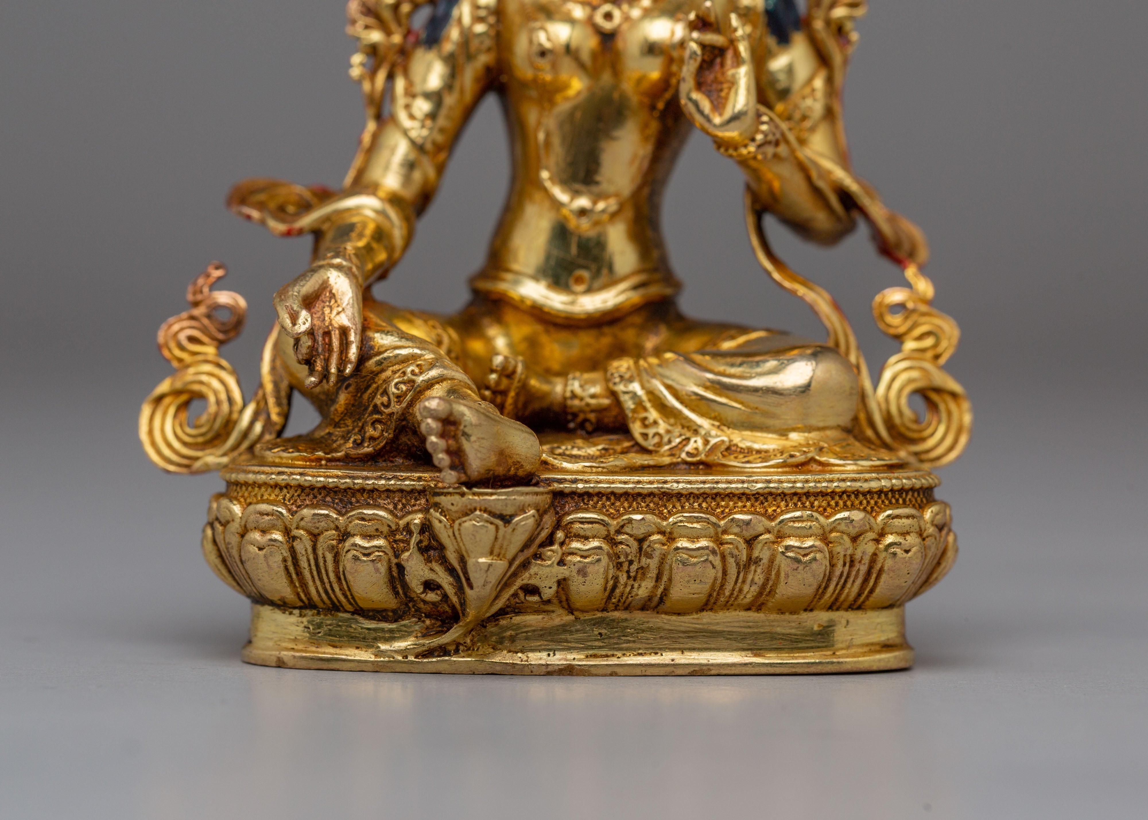 Compassionate Green Tara Handmade Figurine for Decor