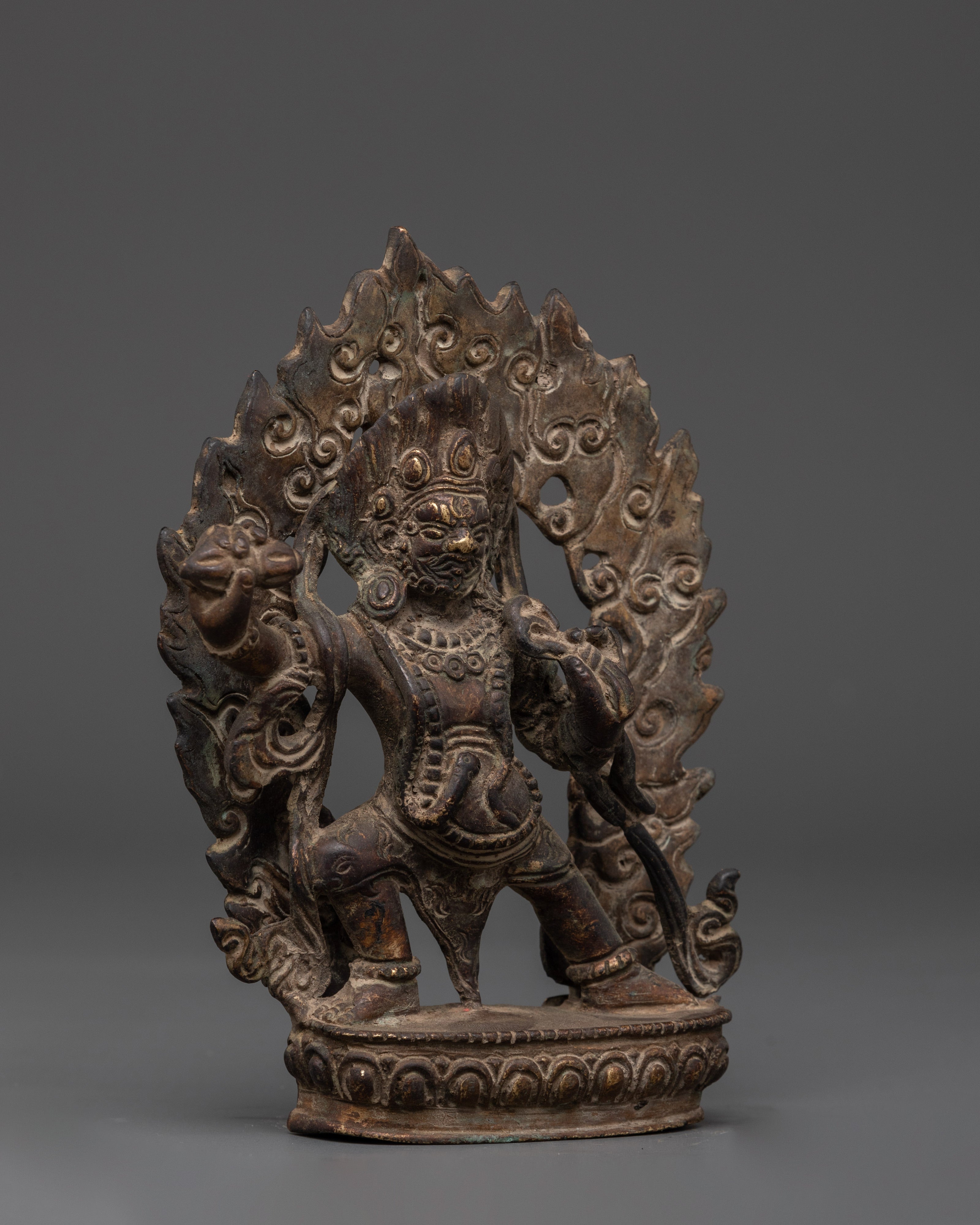 Tibetan Vajrapani Figurine | Protector Deity Statue