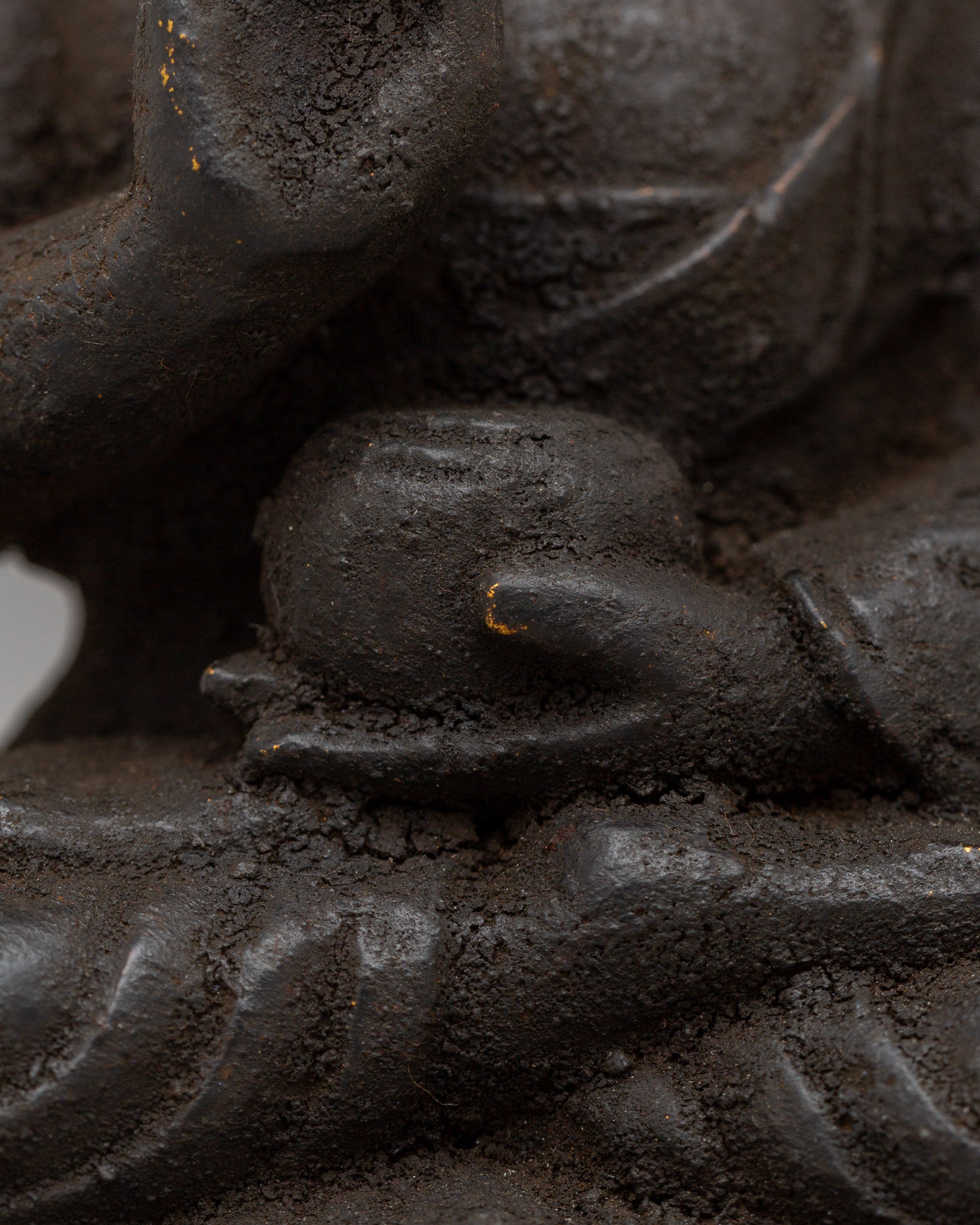 The Statue of Amogasiddhi Buddha | Handcrafted Wooden Buddha Sculpture