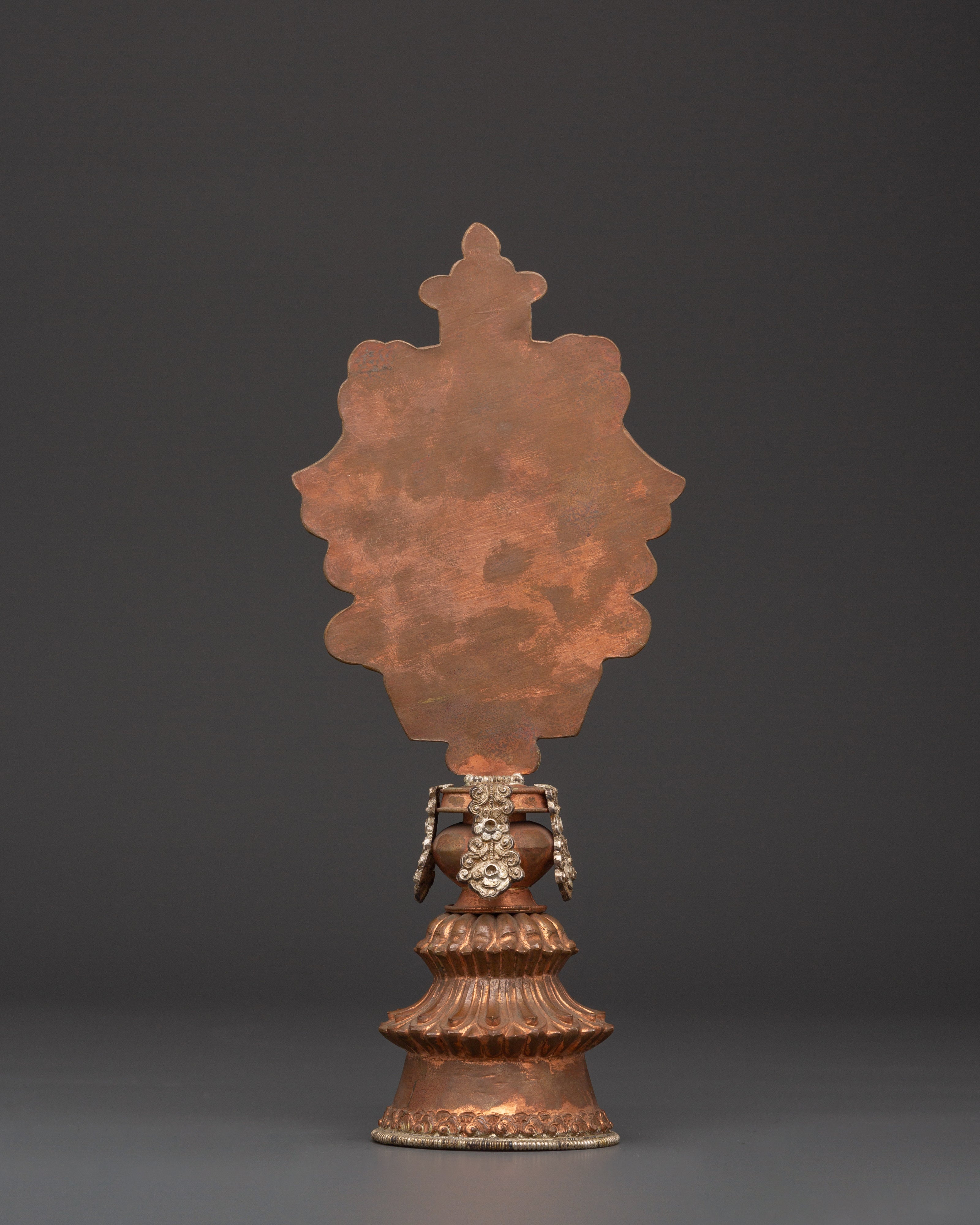 Buddhist Protection Symbol | Pure Silver & Copper Ritual Artifact