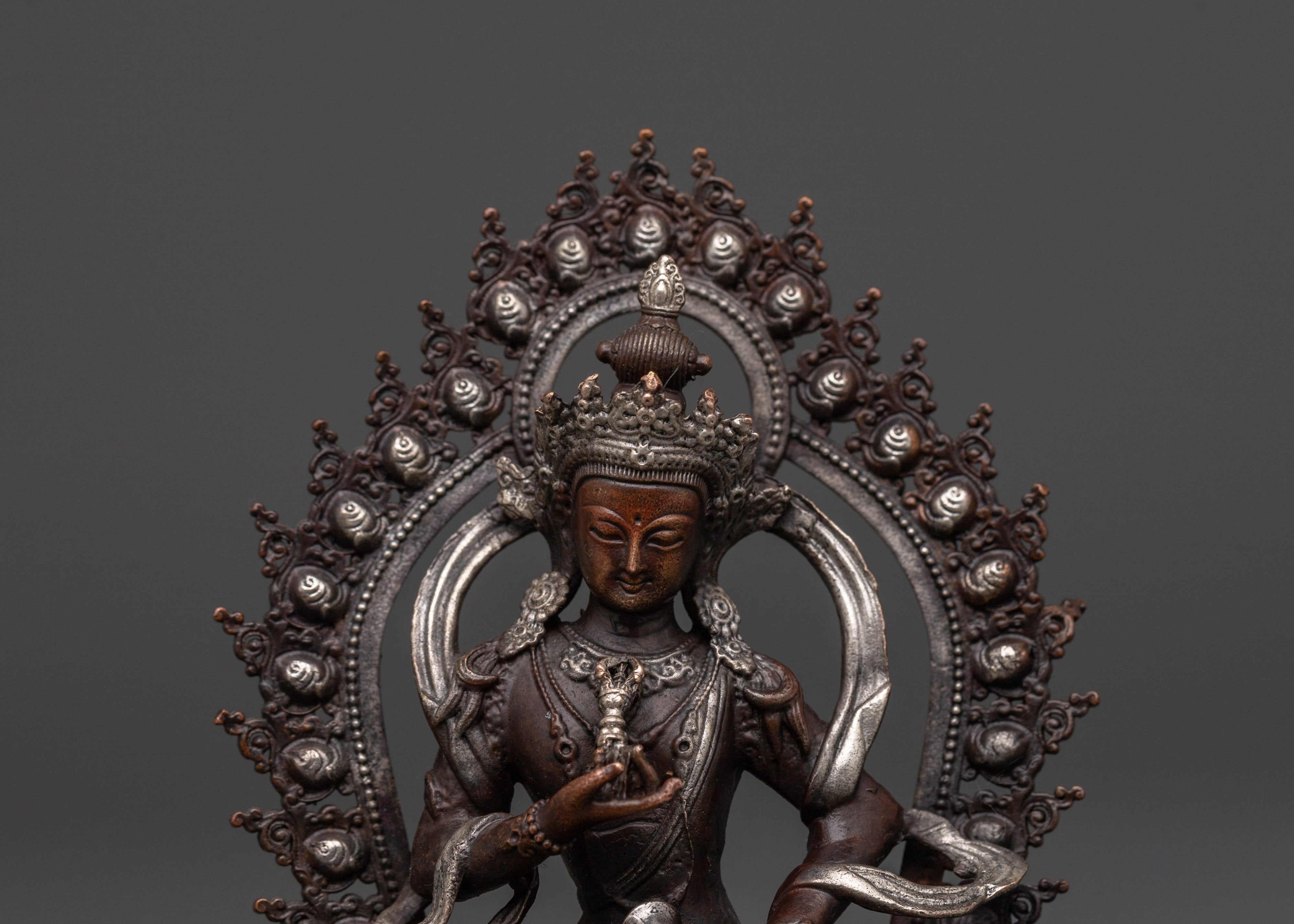 Vajrasattva Buddhist Spiritual Purification Statue | Traditionally Hand-Carved Buddhist Artwork